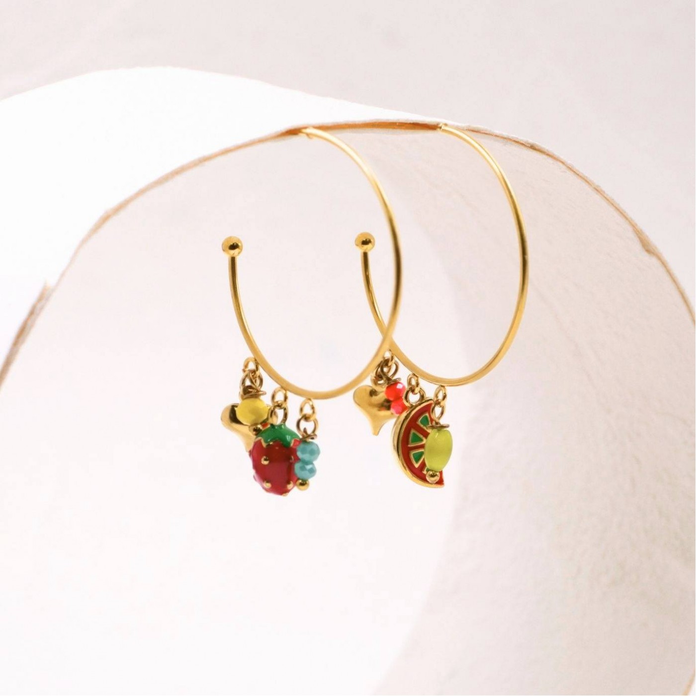 Fruit Collection Inox Earrings — Earrings from Toolittle — additional view 2