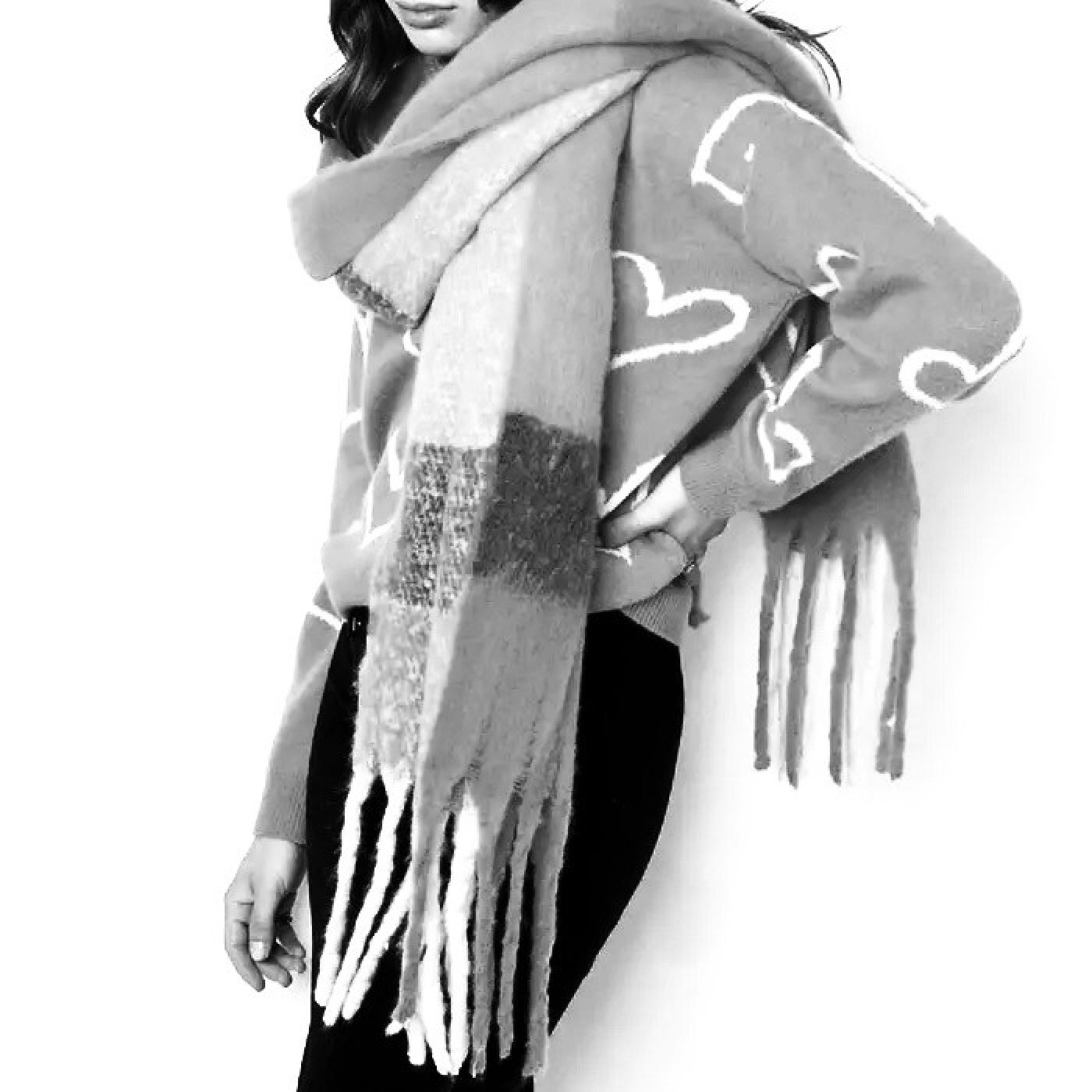 Winter Scarf with Fringe — Scarves & wraps from Toolittle — additional view 2