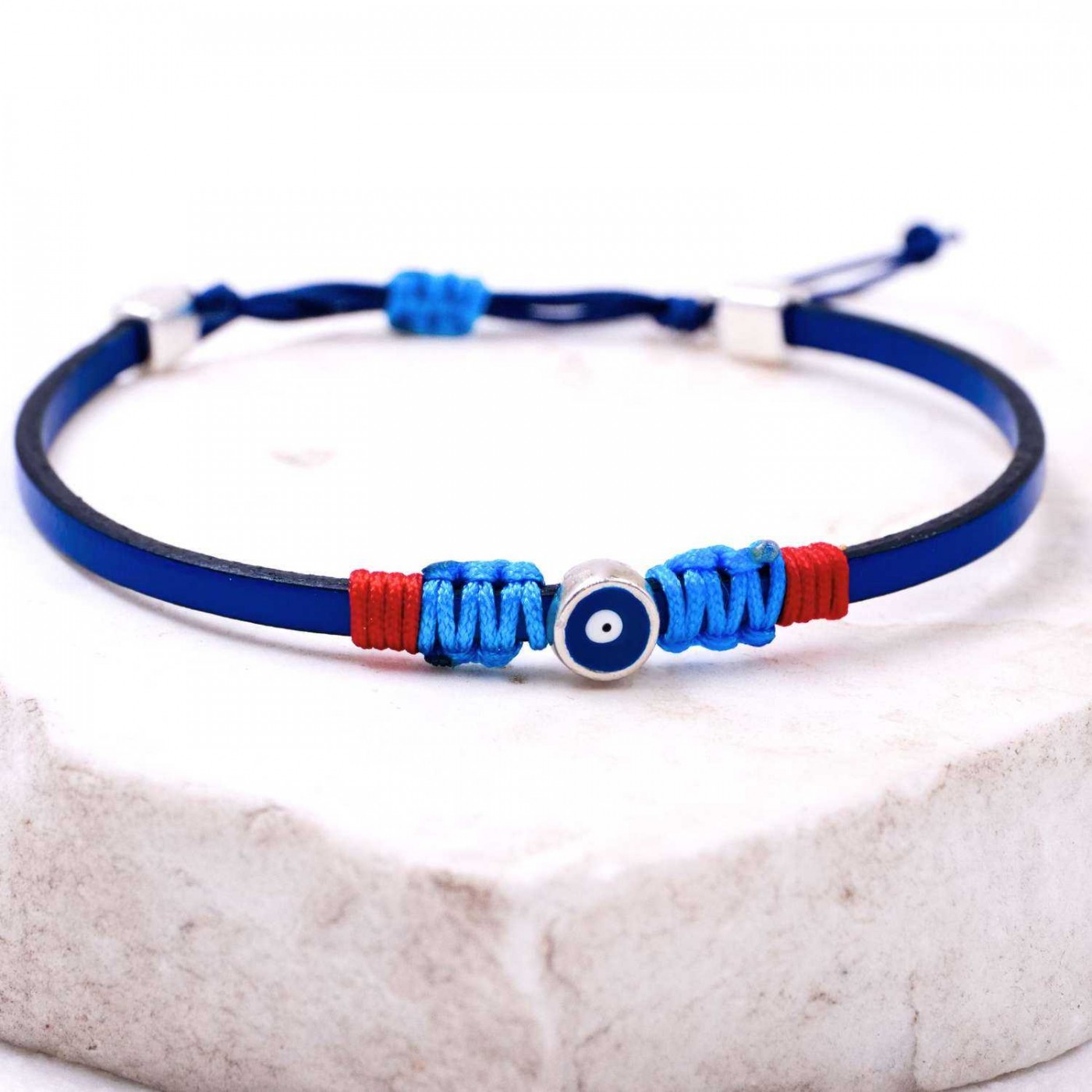 Evil Eye Leather Men's Bracelet — Bracelets from Toolittle — additional view 5