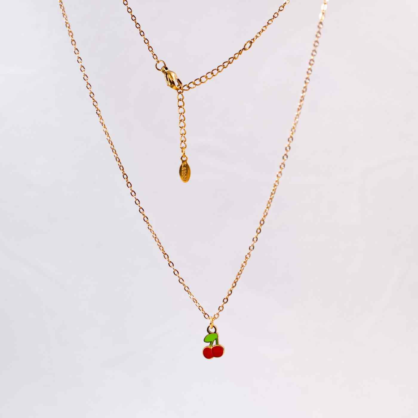 Cherries Inox Chain Necklace — Necklaces from Toolittle — additional view 3