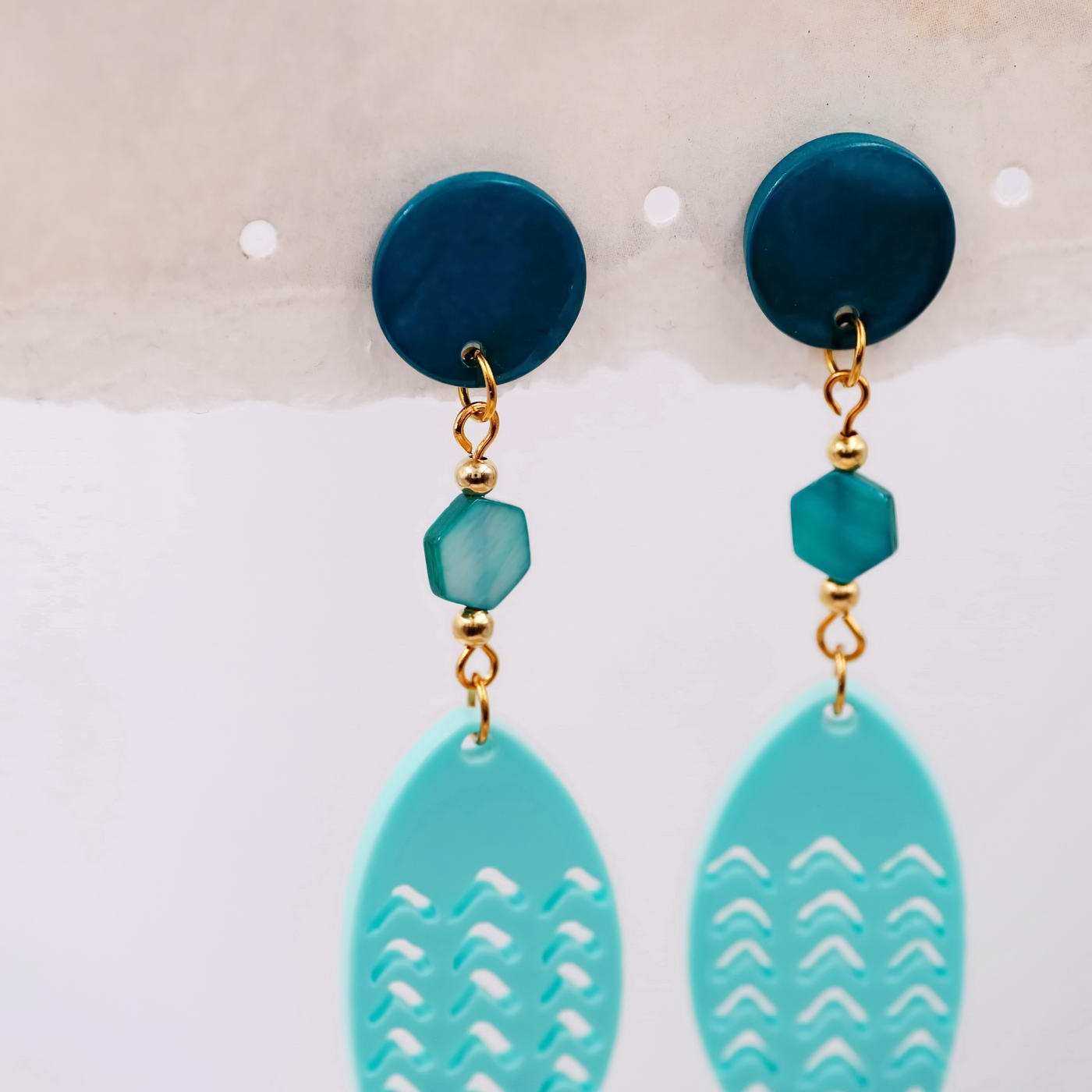 Inox earrings Beach Collection — Earrings from Toolittle — additional view 3