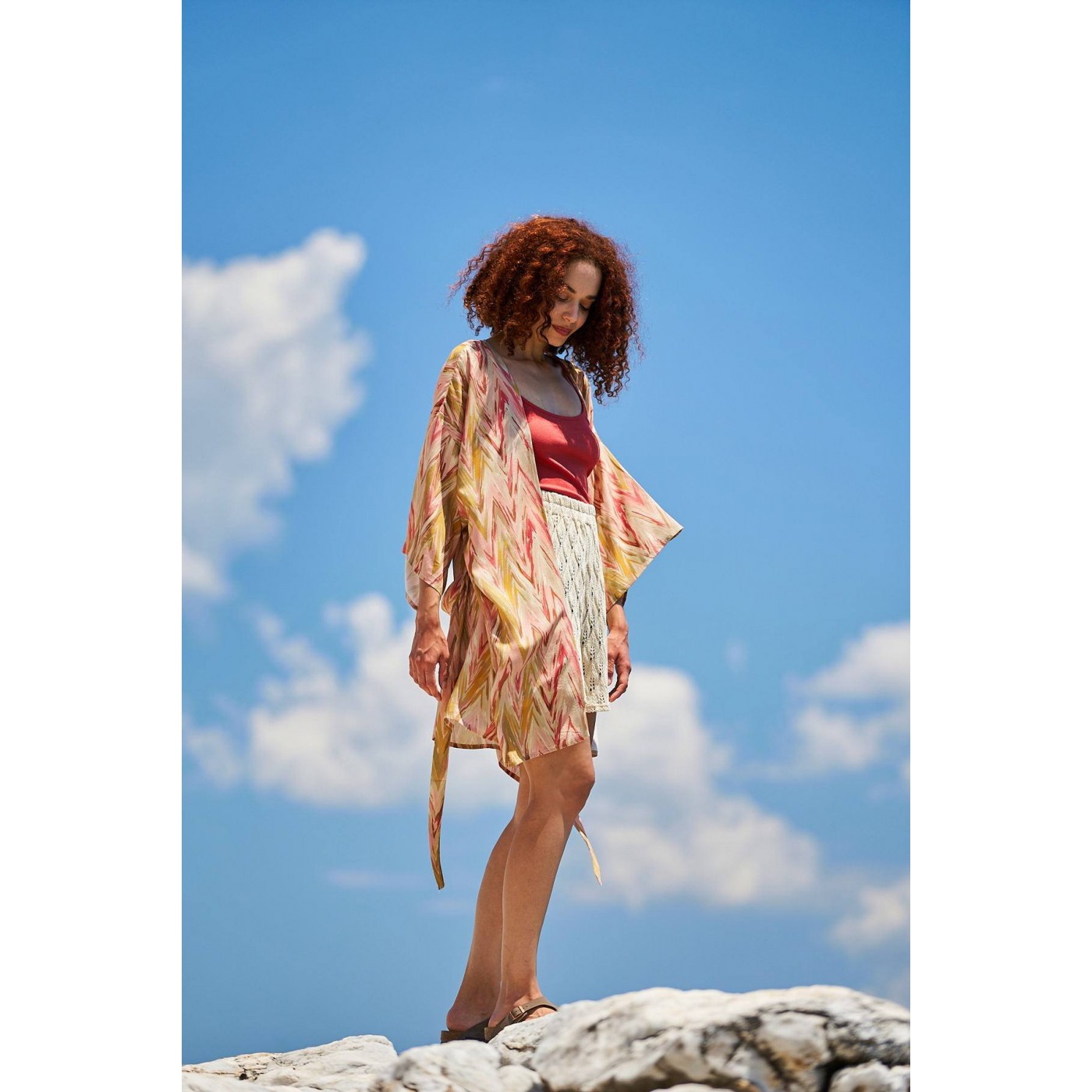 KOKKOSAMMOU Short Kimono Antiparos — Dresses from Toolittle — additional view 2