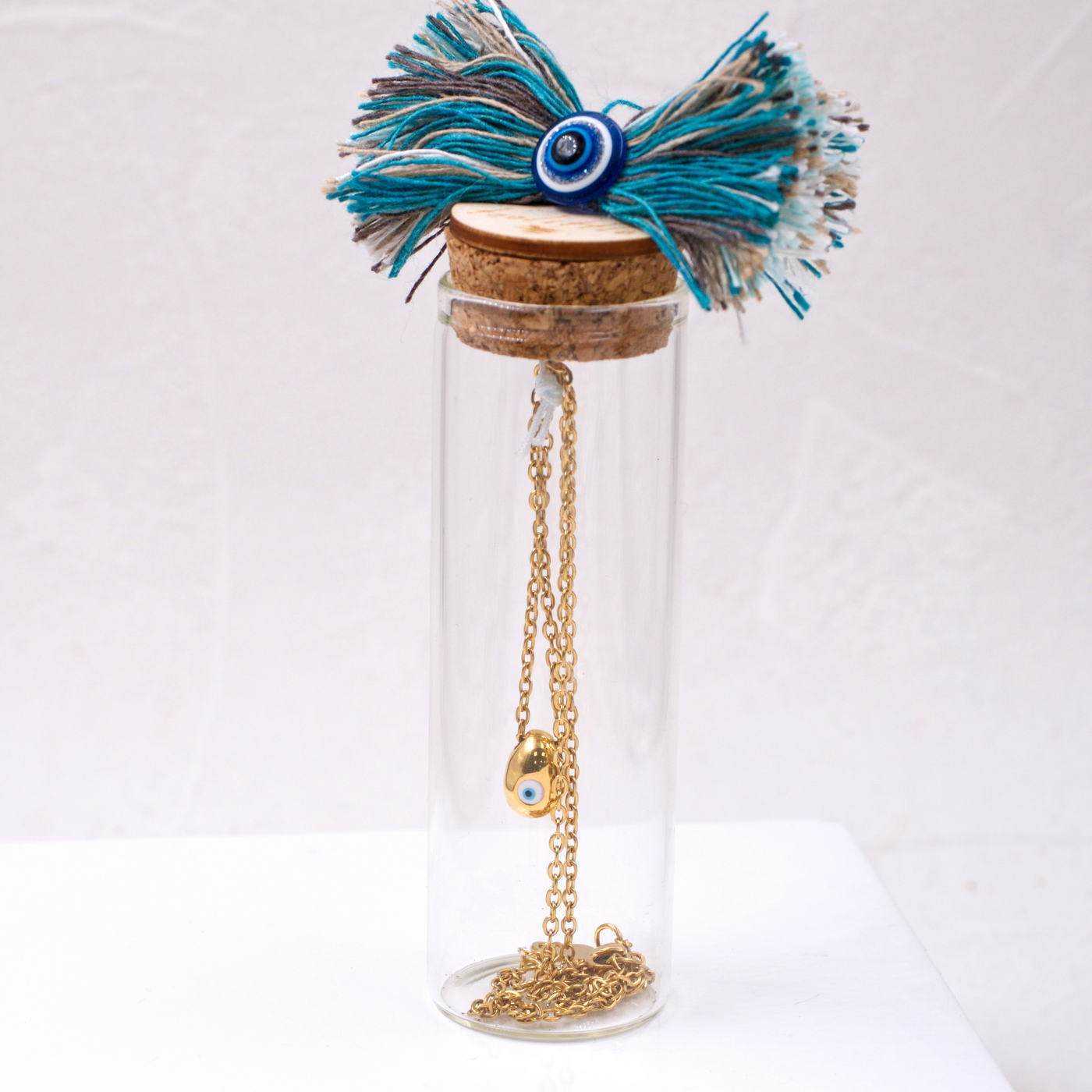 Evil Eye Bottle gold-plated necklace — Necklaces from Toolittle — additional view 4