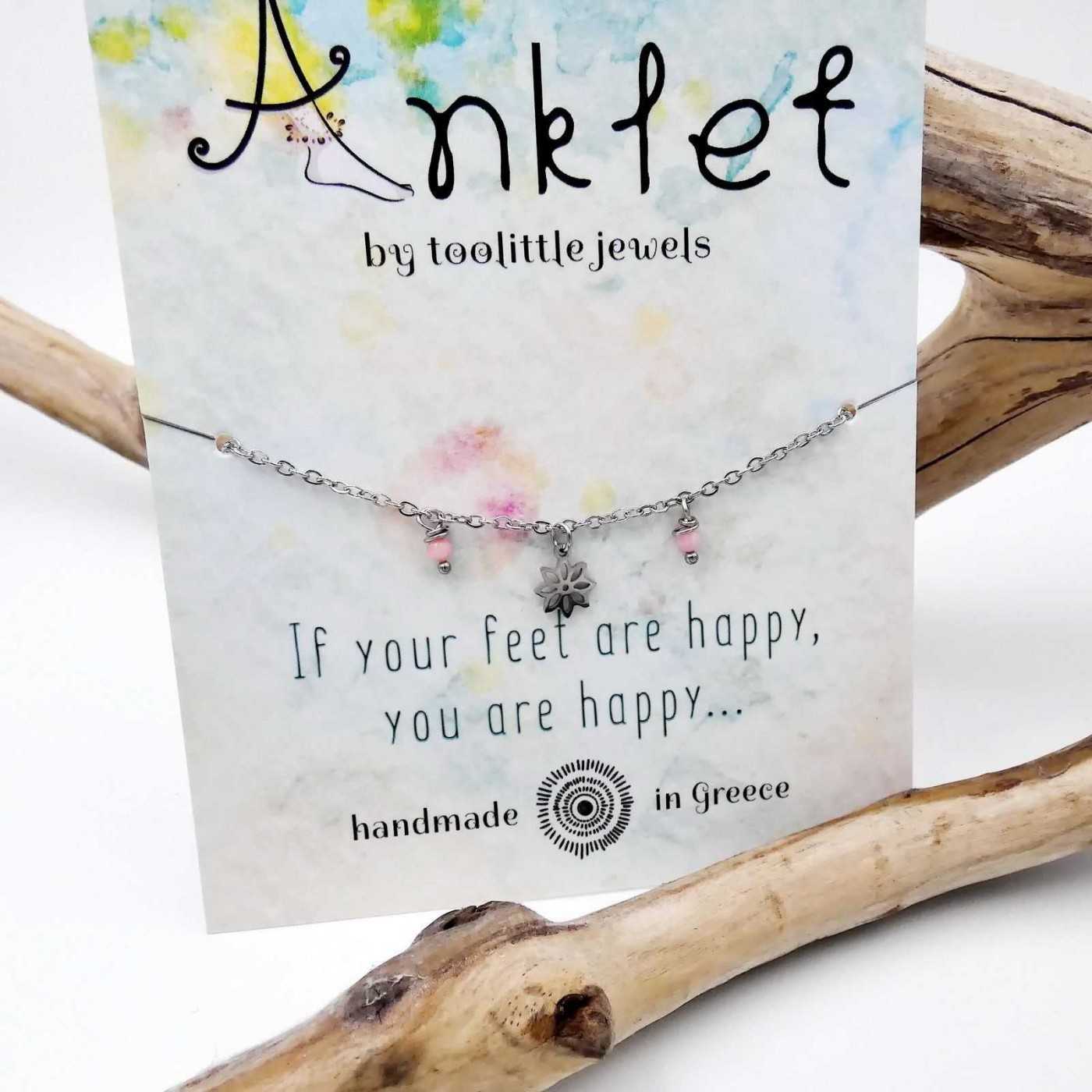 Silver Staybright stainless steel Anklet — Anklets from Toolittle — additional view 3