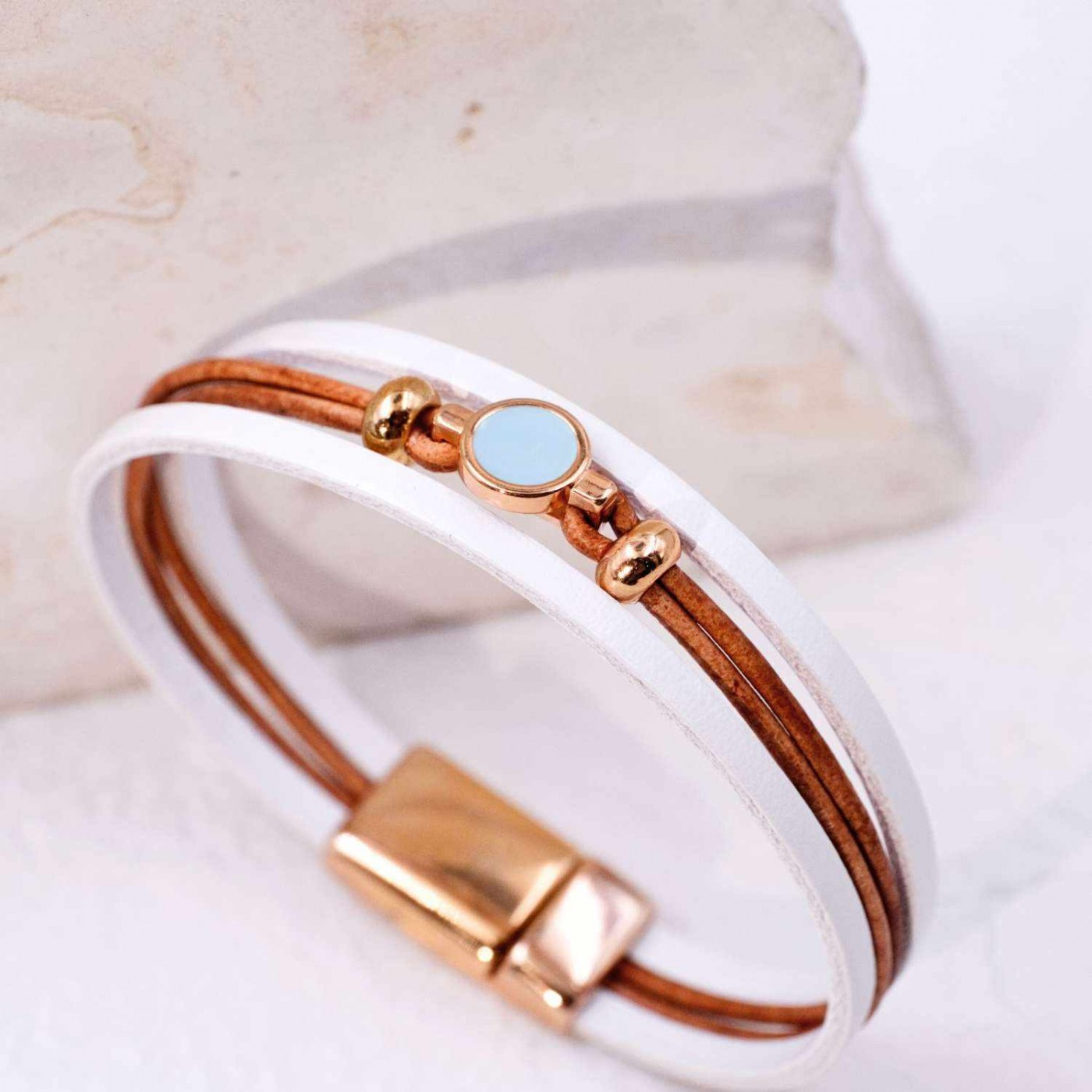 Enamel Leather Bracelet — Bracelets from Toolittle — additional view 2