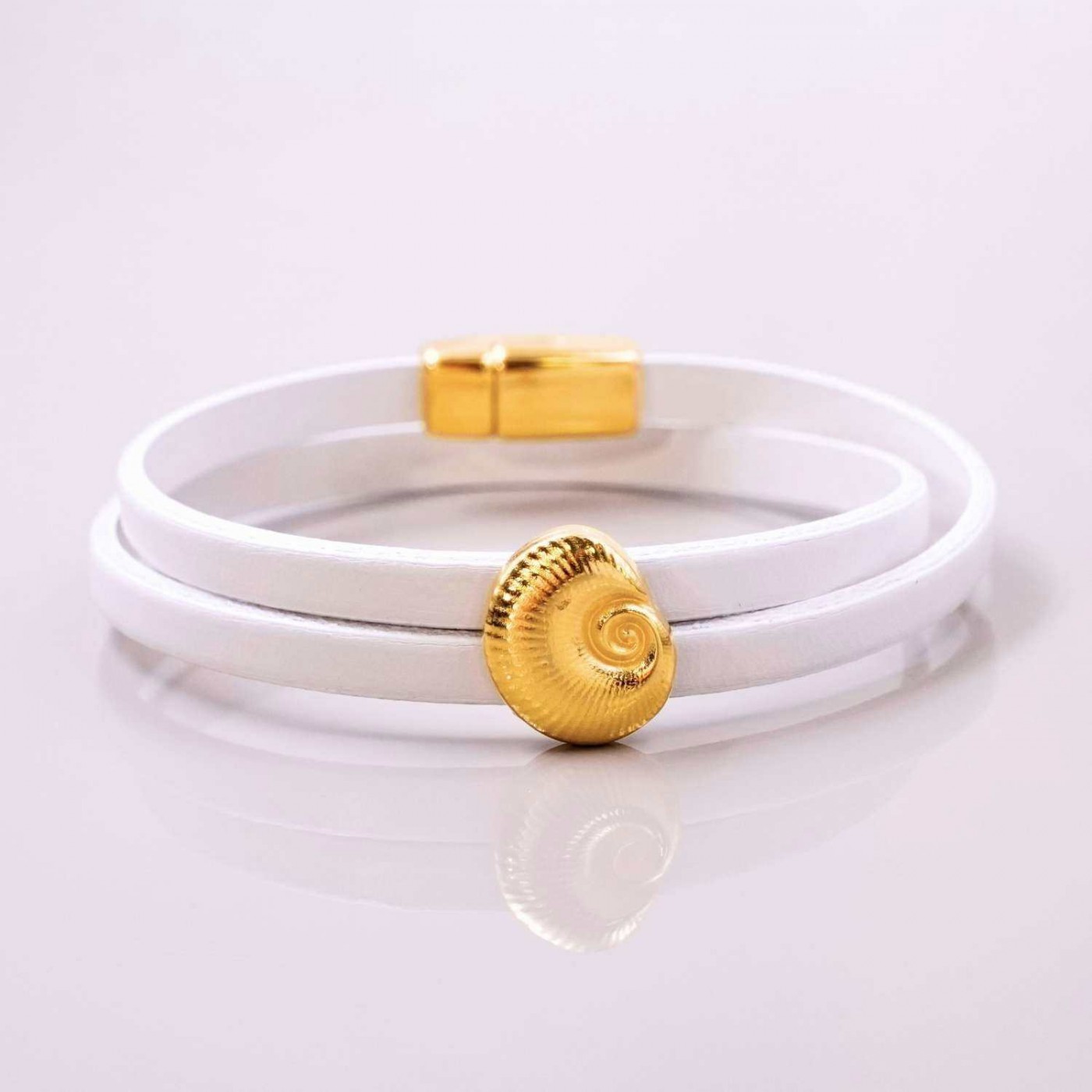 Sea Shell Leather Bracelet — Bracelets from Toolittle — additional view 2