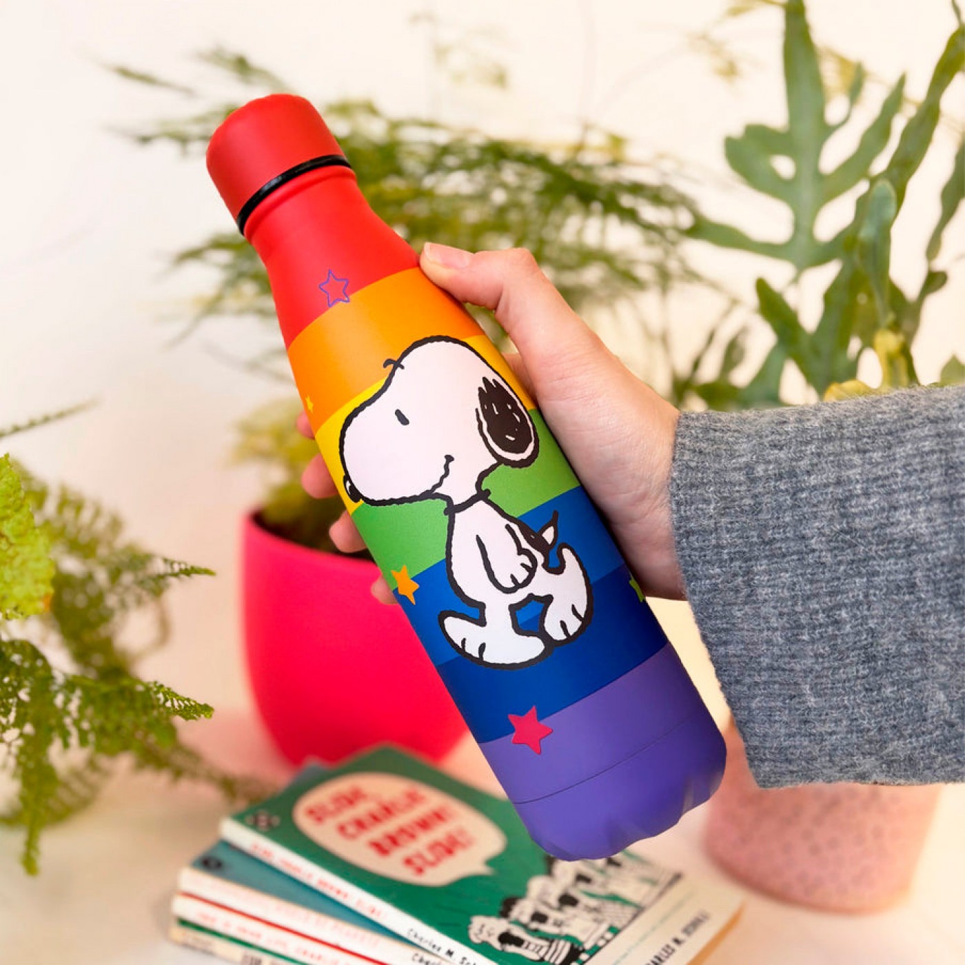 Stainless Water Bottle | Peanuts Rainbow — Ceramics & pottery from Toolittle — additional view 3