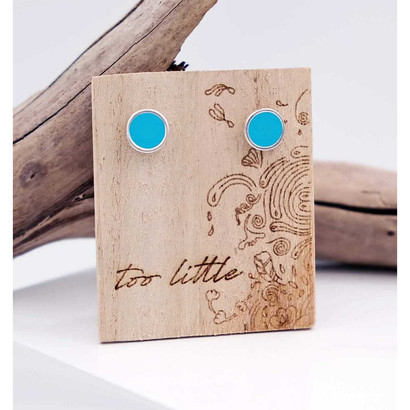 "Midi Dots on Wood" Stud earrings — Earrings from Toolittle — additional view 2