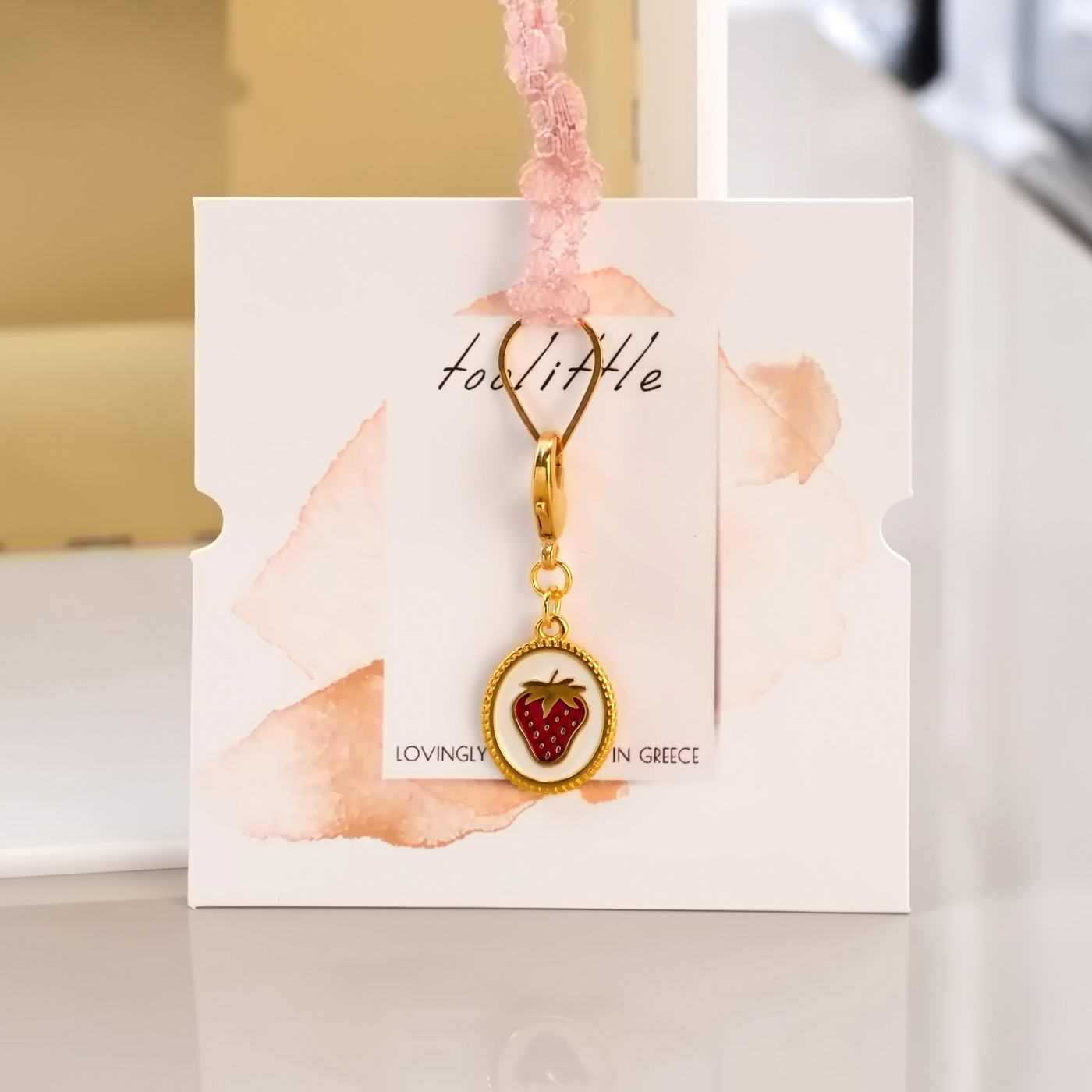 Strawberry Shoe Charm — Pendants & charms from Toolittle — additional view 2