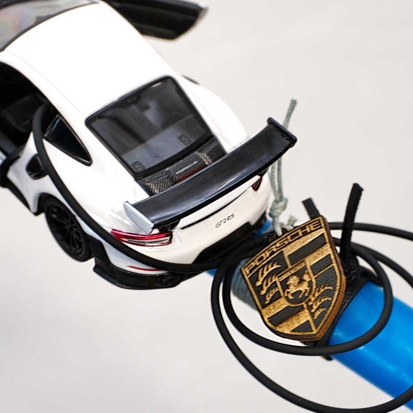 White Porsche Carrera Easter Candle — Candles & home fragrance from Toolittle — additional view 2
