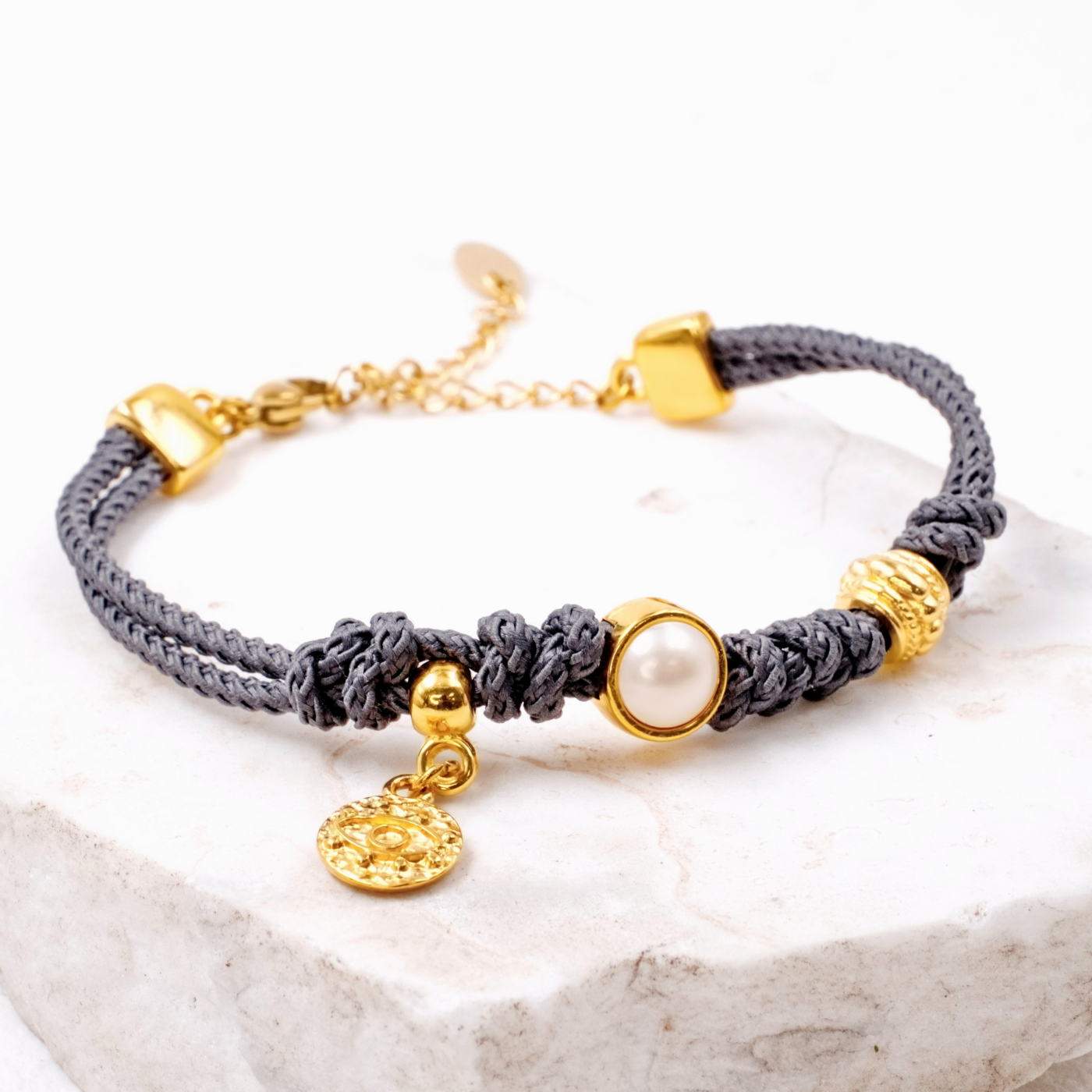 Cord Bracelet with Pearl — Bracelets from Toolittle — additional view 2