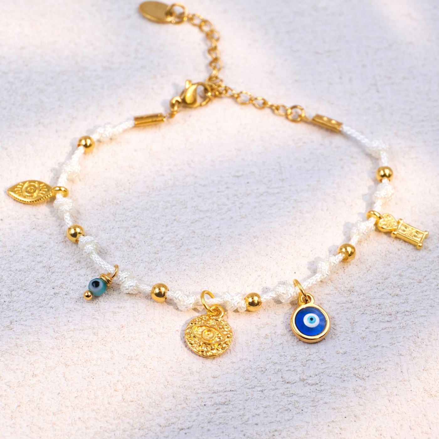 Golden Evil Eyes Bracelet — Bracelets from Toolittle — additional view 2