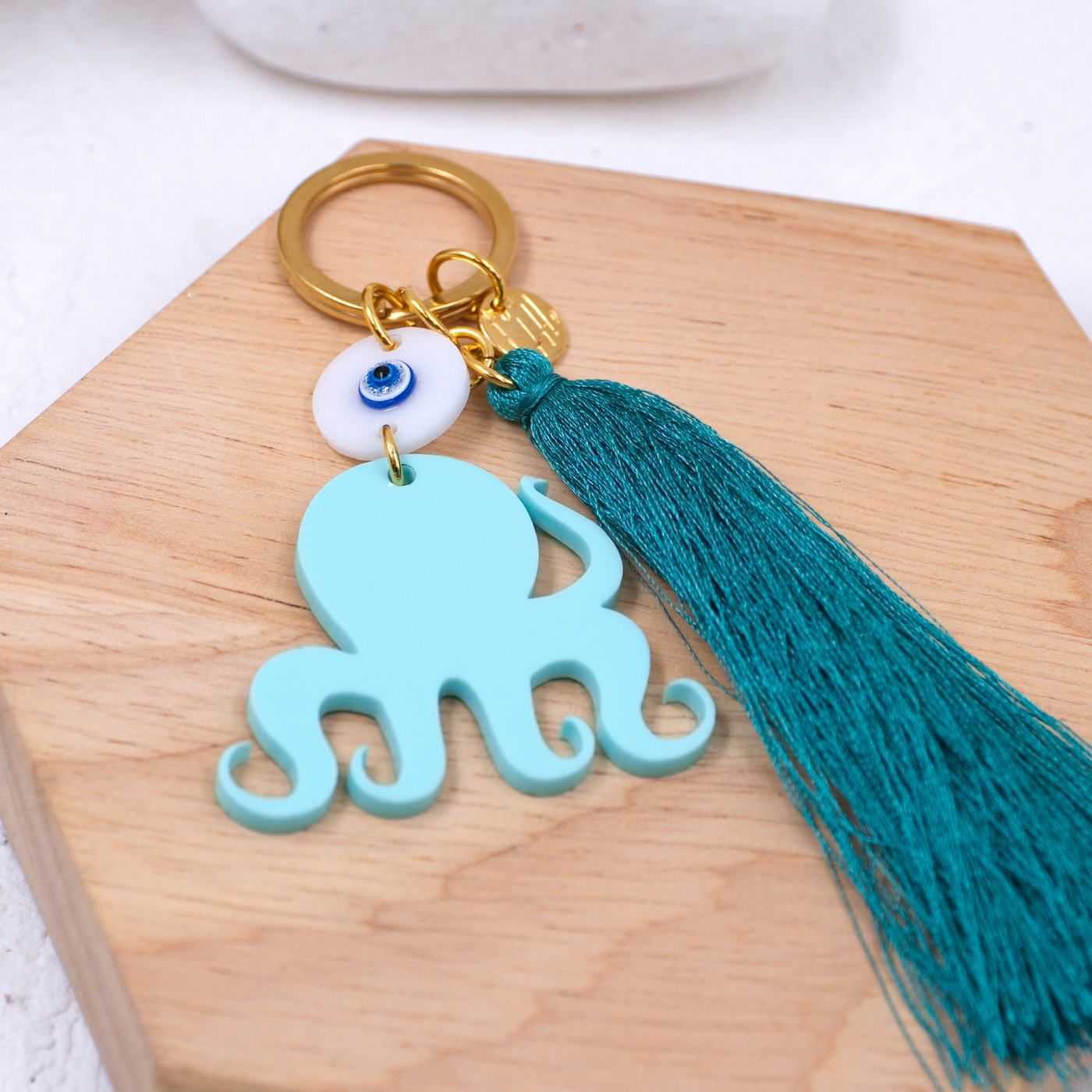 Summer Plexi Octopus Keychain — Pendants & charms from Toolittle — additional view 2