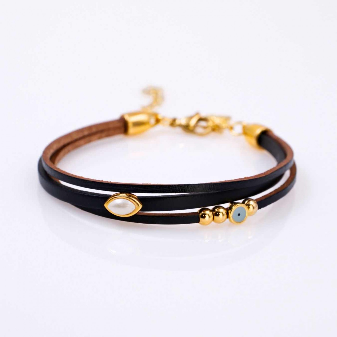 Lucky Bracelet 2026 – Enamelled Evil Eye and Pearl — Pendants & charms from Toolittle — additional view 2