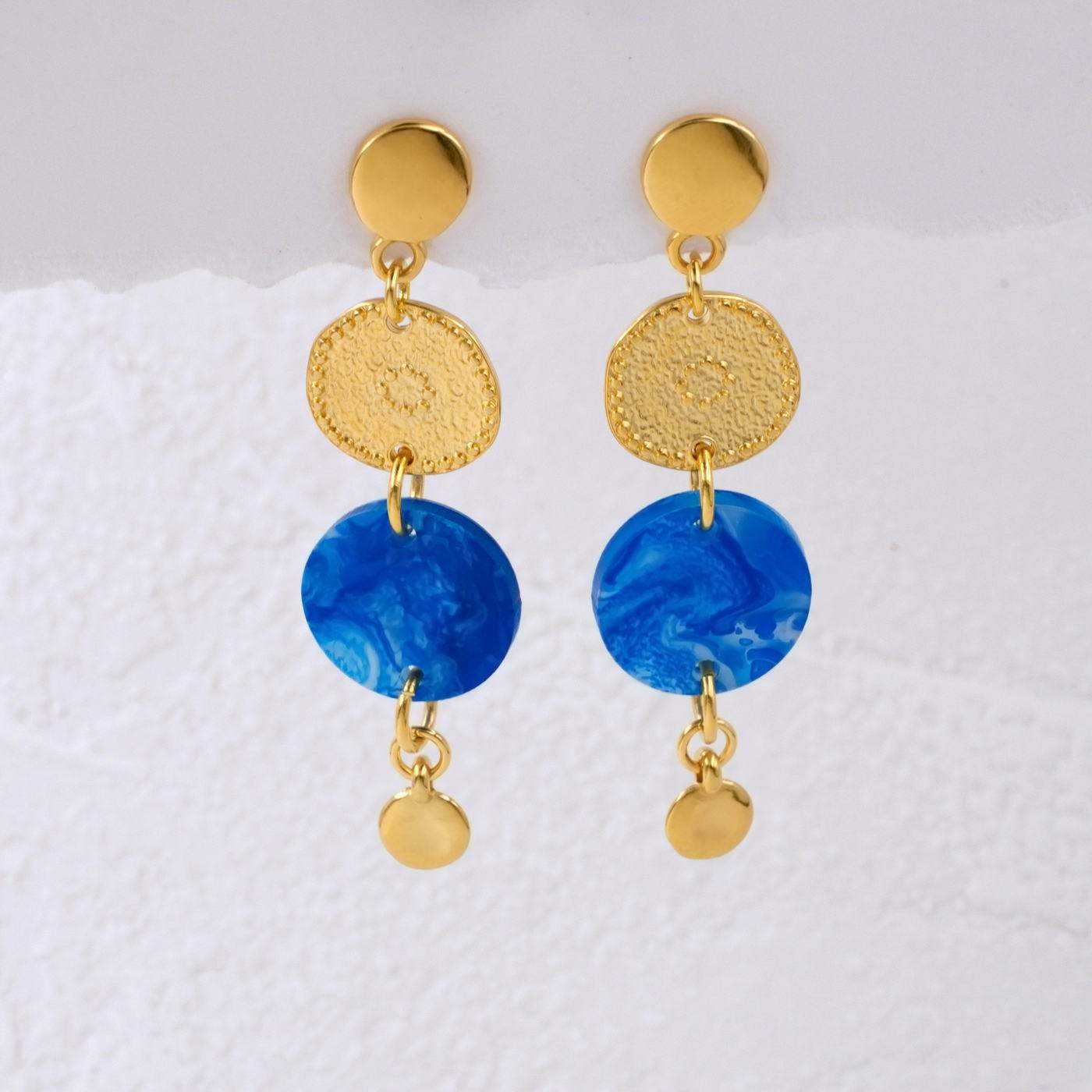 Hoop earrings with plexiglass part — Earrings from Toolittle — additional view 3