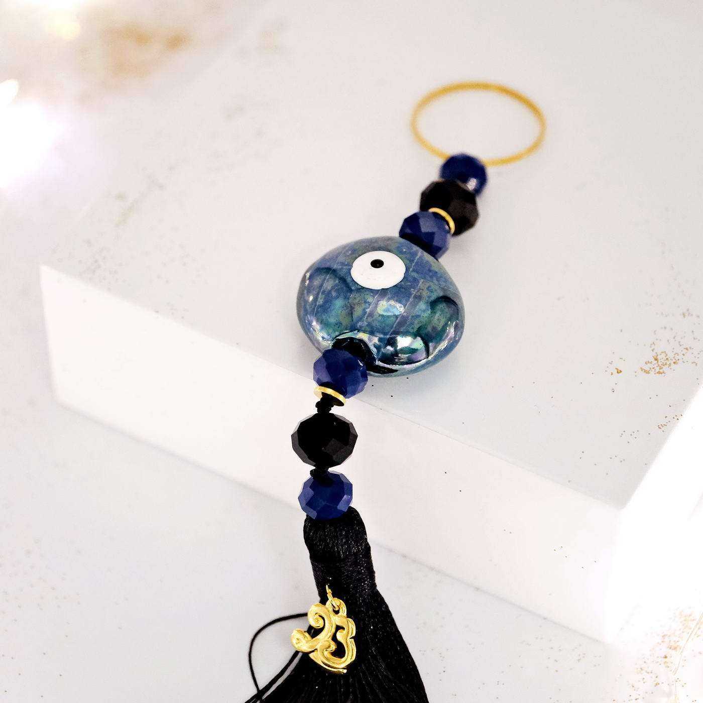 Lucky charm 2025 with ceramic evil eye — Pendants & charms from Toolittle — additional view 3