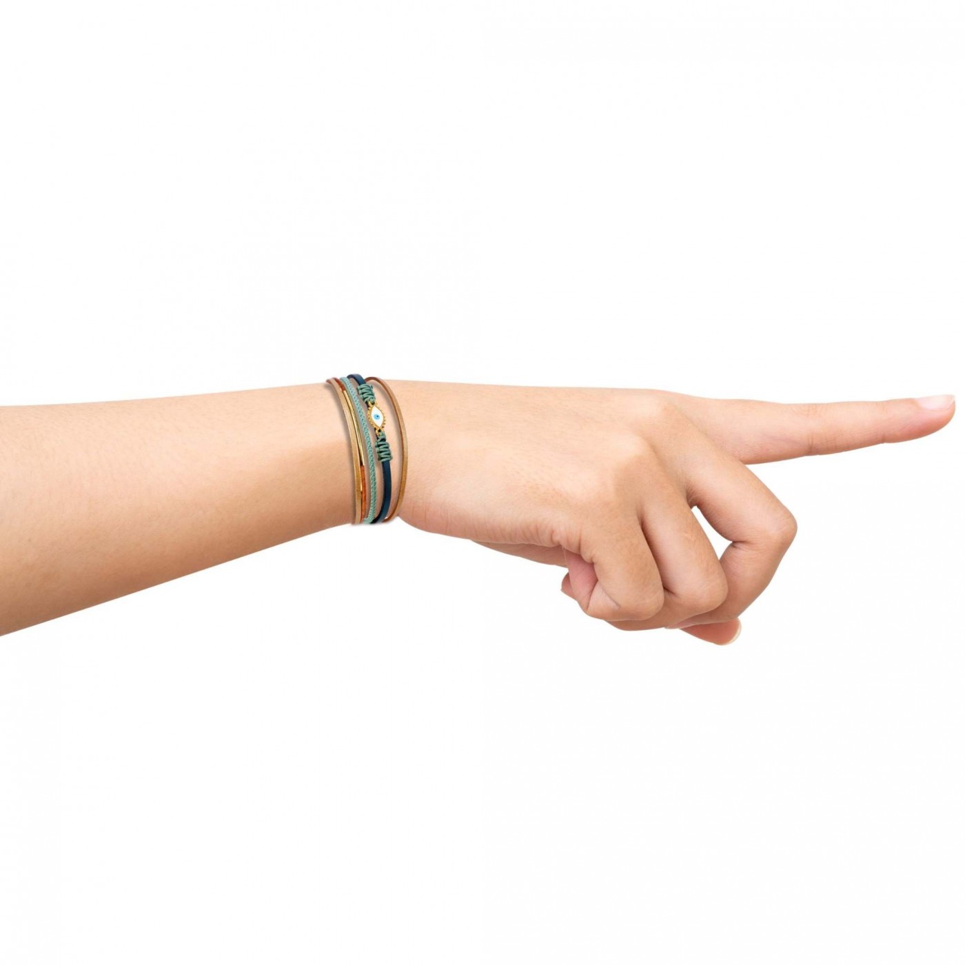 Evil Eye Leather Bracelet — Bracelets from Toolittle — additional view 3