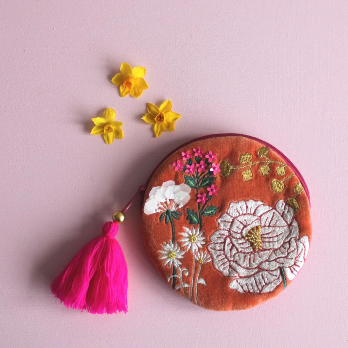 Posy Orange Round Purse — Bags & purses from Toolittle — additional view 4