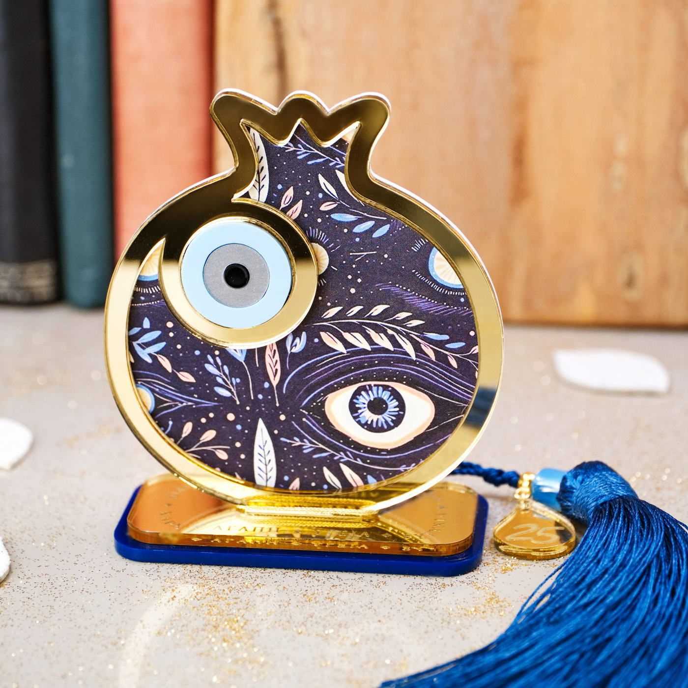 Pomegranate with Evil Eye Lucky Charm — Pendants & charms from Toolittle — additional view 6