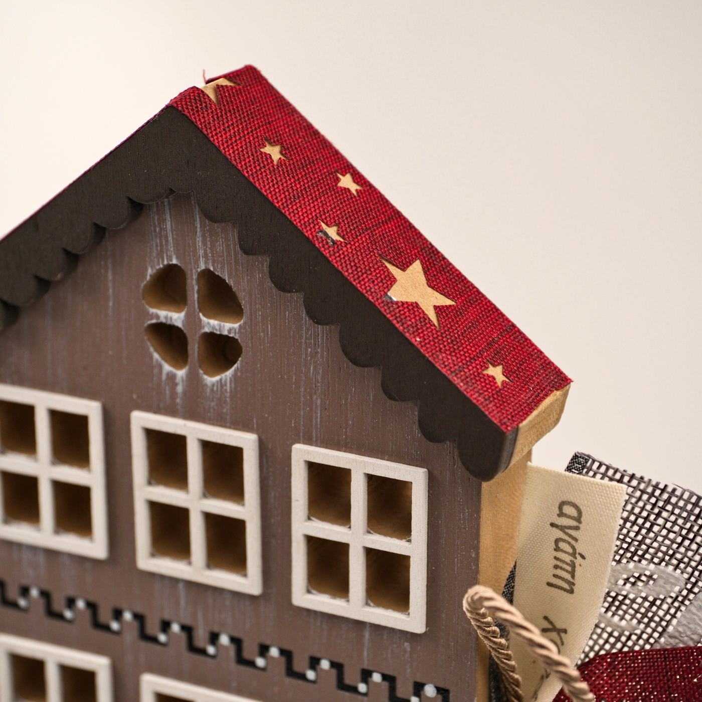 Lucky Charm Wooden House "Scandi Christmas" — Pendants & charms from Toolittle — additional view 2
