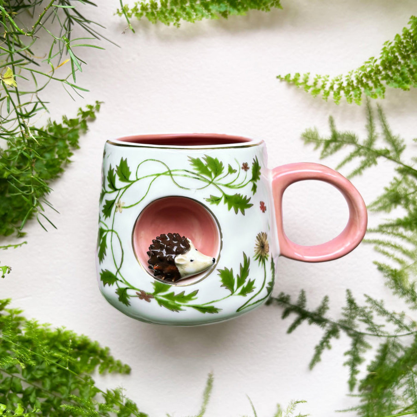 Secret Garden 3D Hedgehog Cup — Ceramics & pottery from Toolittle — additional view 4