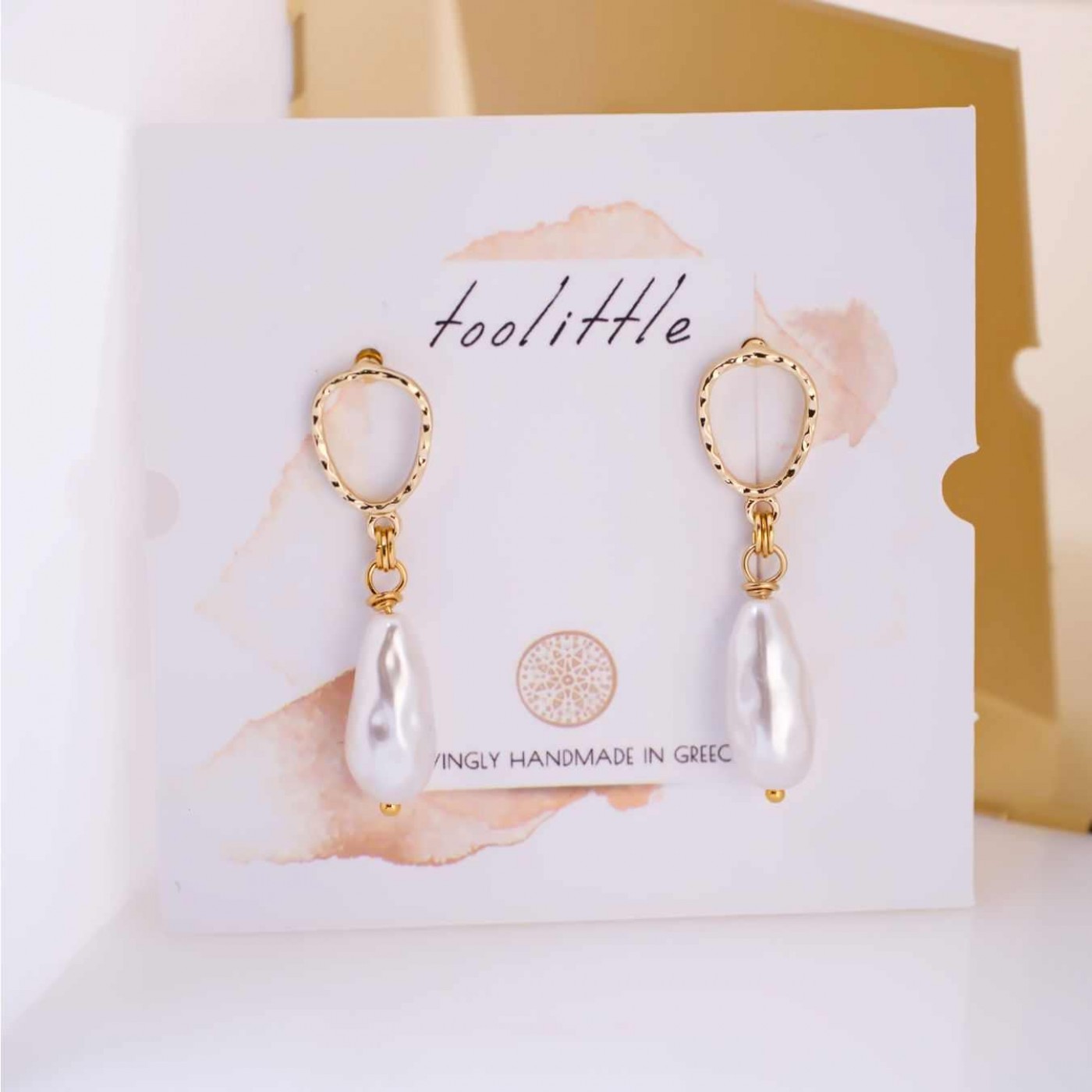 Dangle Earrings - Fresh Water Pearls — Earrings from Toolittle — additional view 2