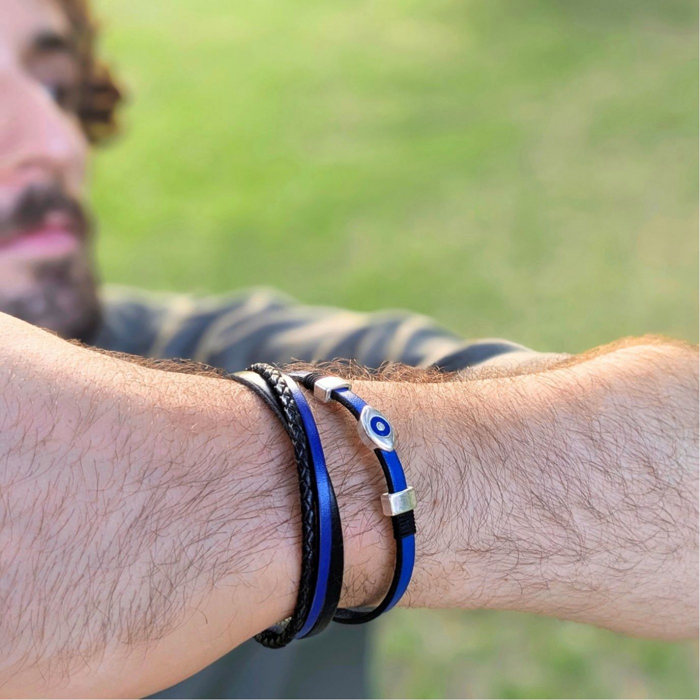 Leather Men's Bracelet — Bracelets from Toolittle — additional view 4