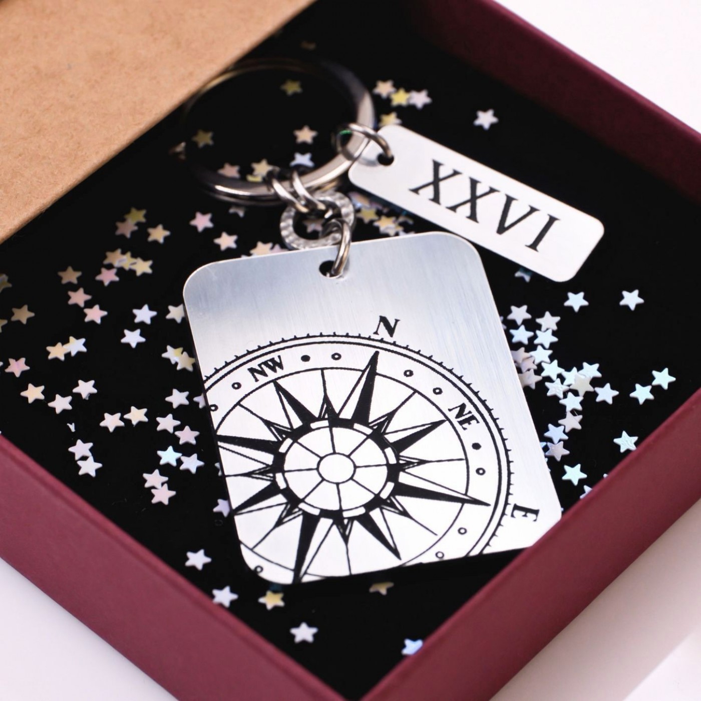 Men’s Lucky Keychain XXVI - Compass — Pendants & charms from Toolittle — additional view 6