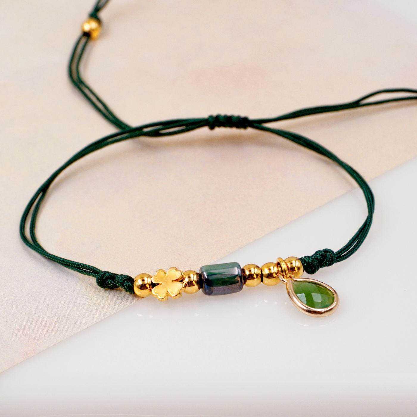 Green Cord Makrame Bracelet — Bracelets from Toolittle — additional view 3
