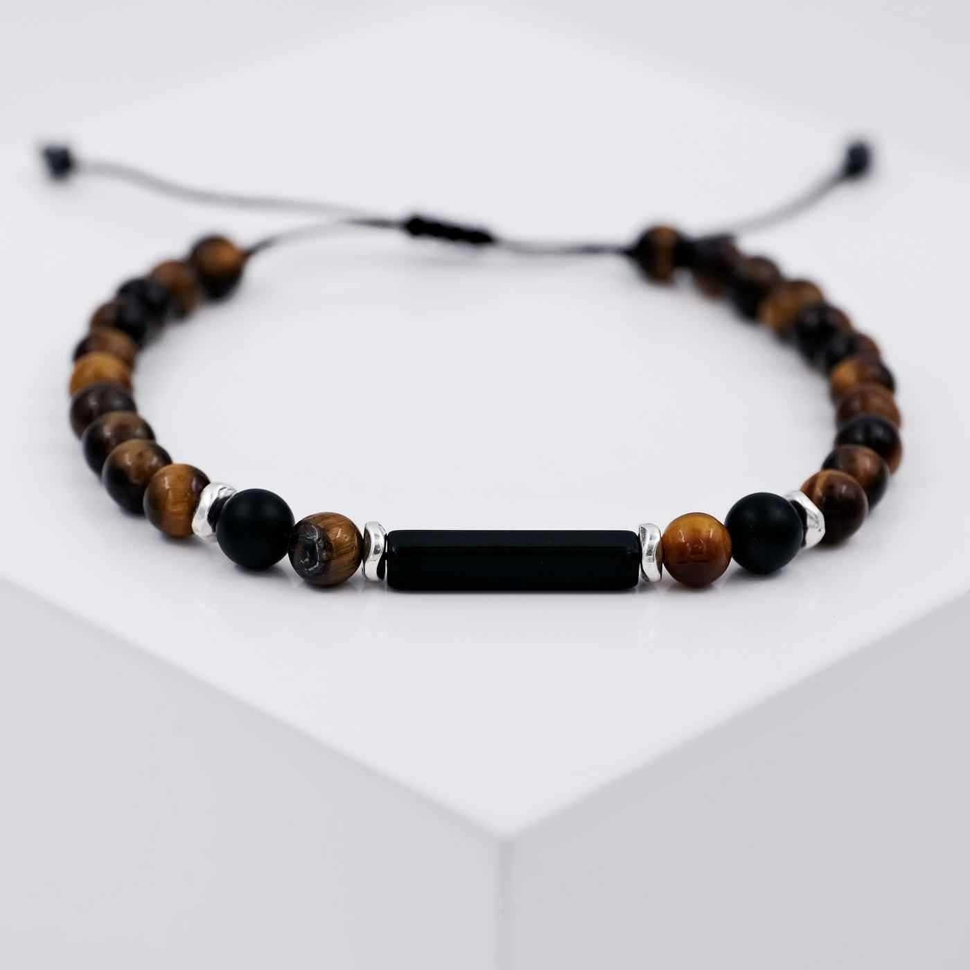 Bracelet for men with semiprecious beads — Bracelets from Toolittle — additional view 2