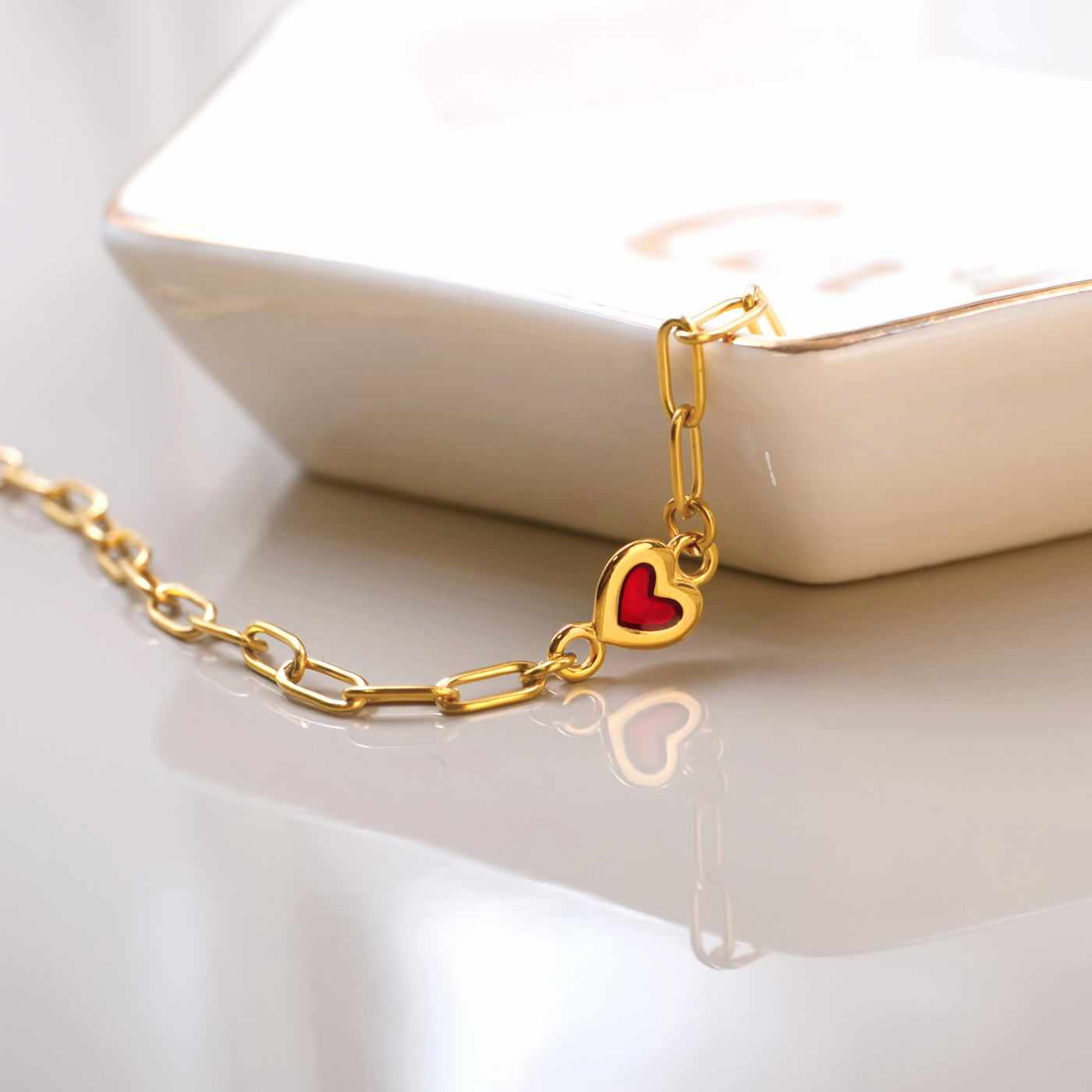 Heart Chain Bracelet — Bracelets from Toolittle — additional view 2