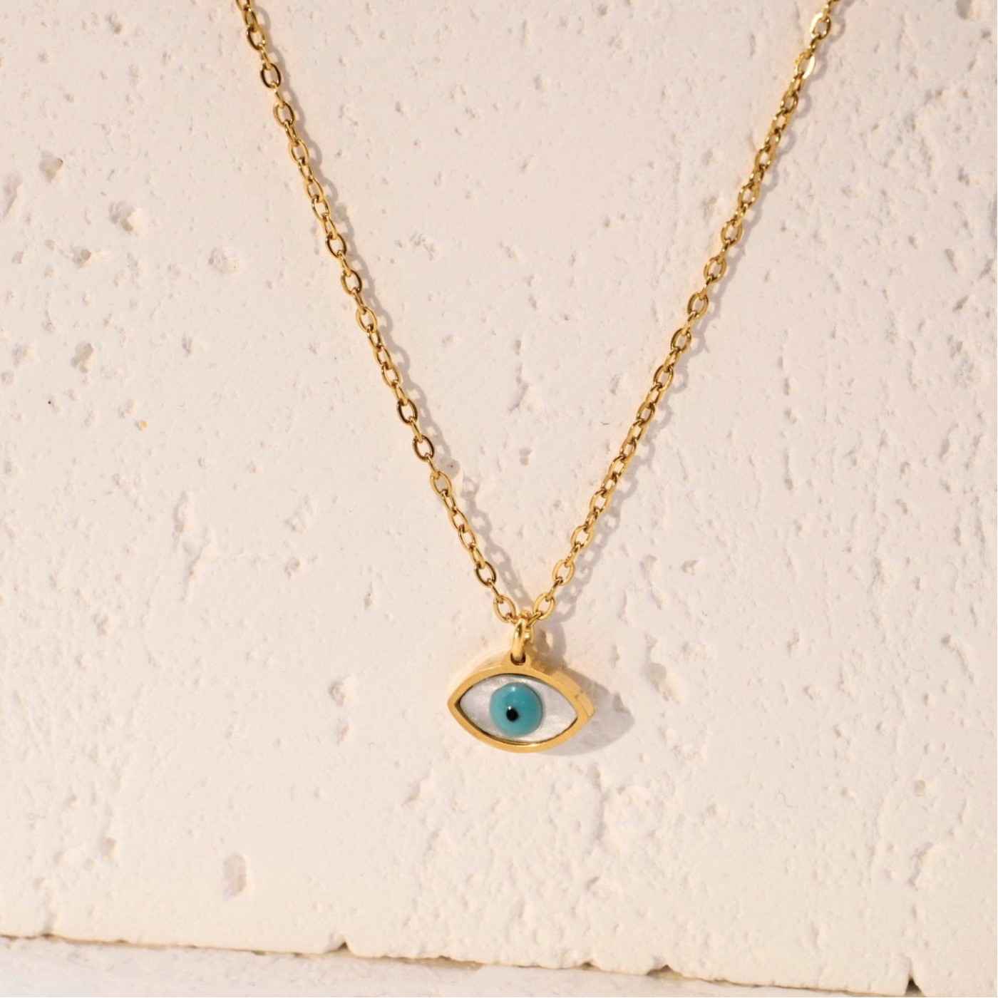 Inox Evil Eye Chain Necklace — Necklaces from Toolittle — additional view 3