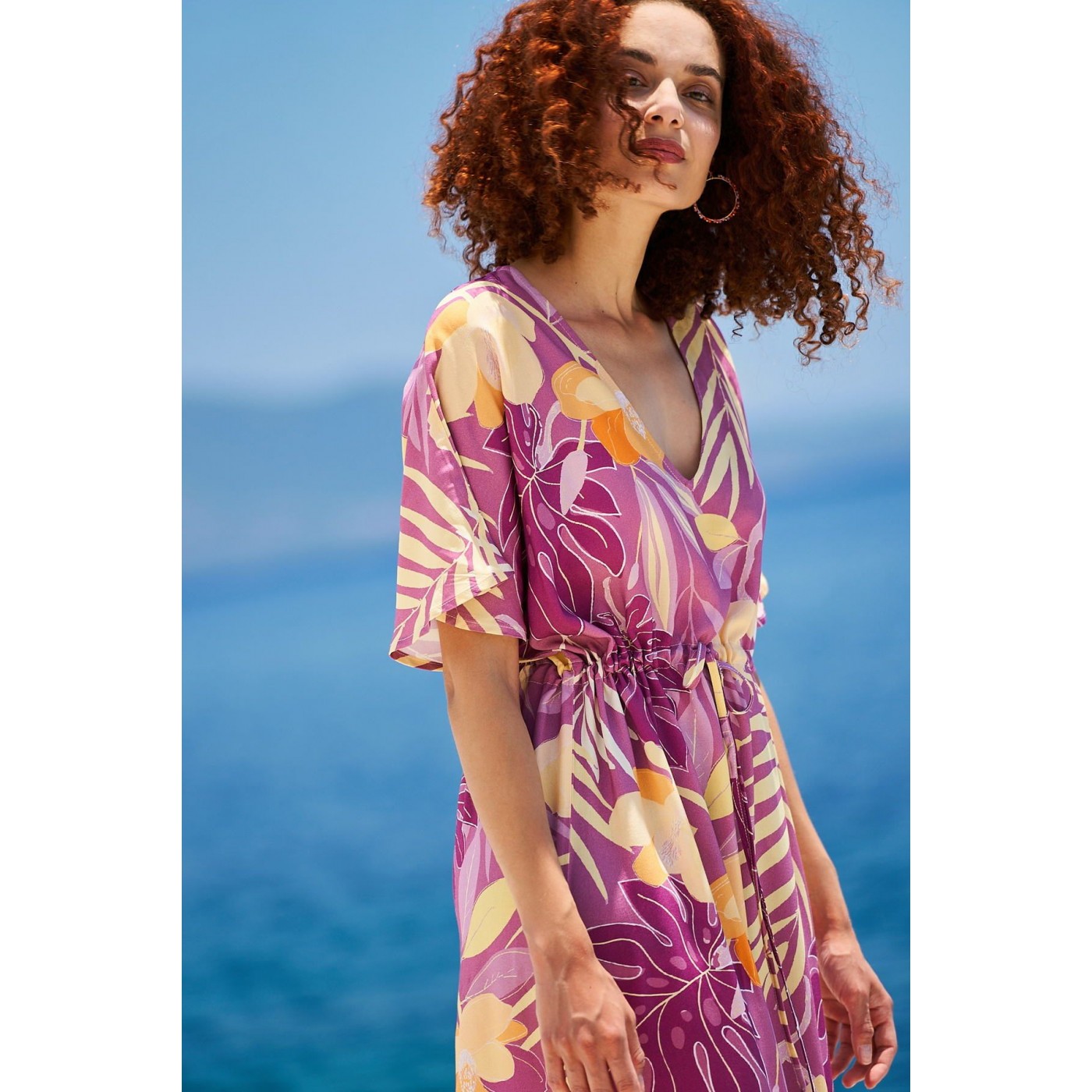 KOKKOSAMMOU Caftan-dress Peach Fuzz — Dresses from Toolittle — additional view 5