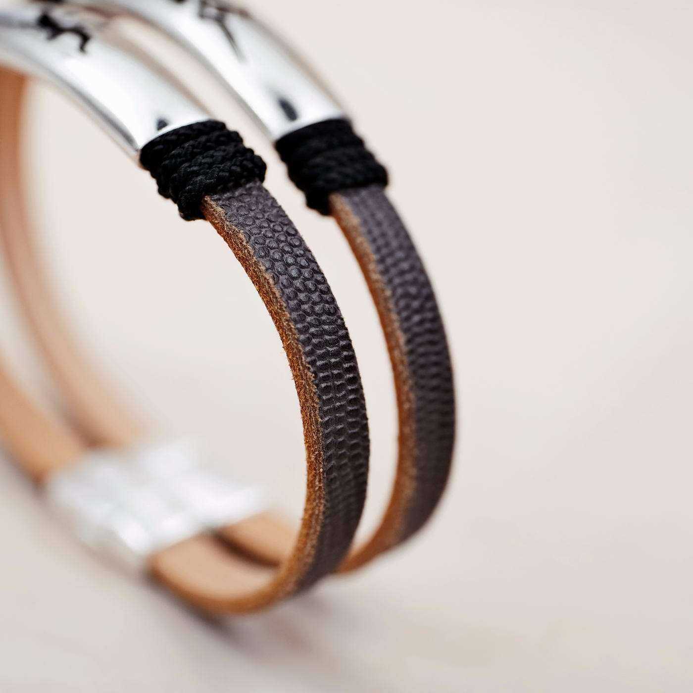 Men's leather bracelet — Bracelets from Toolittle — additional view 2