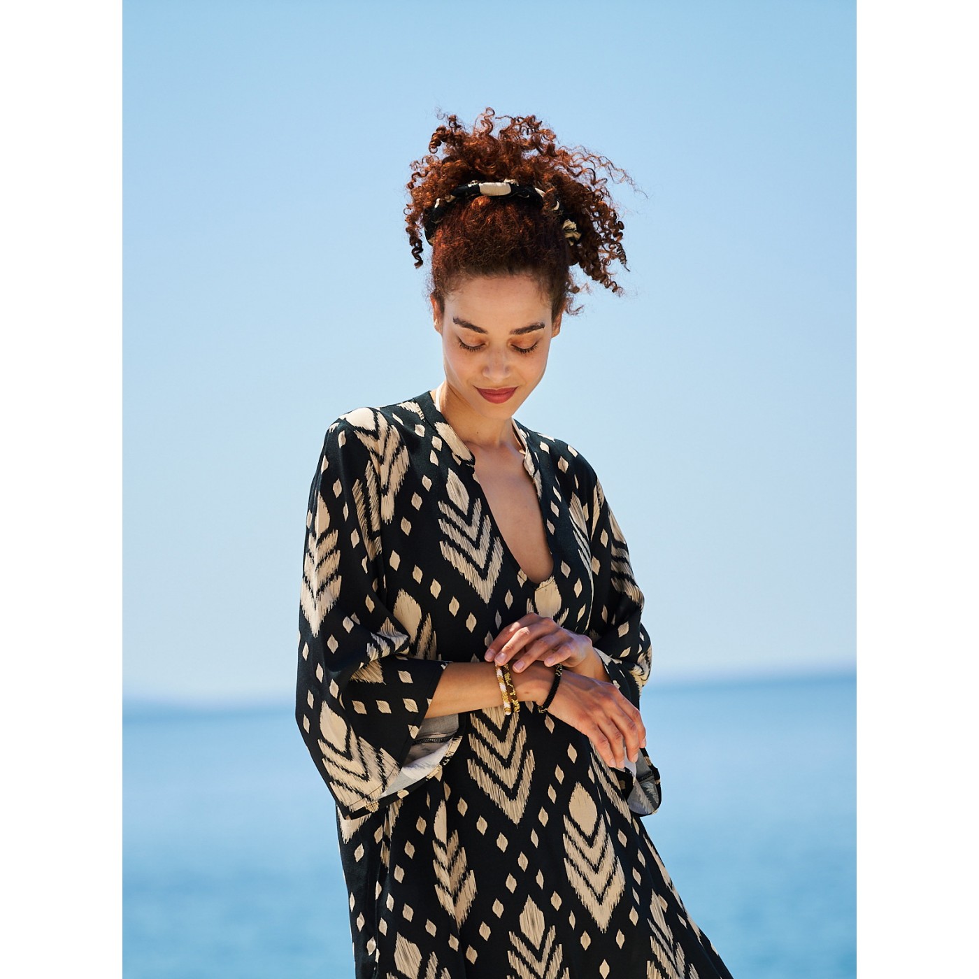 Samothraki Oversized scrunchie by KOKKOSAMMOU — Scarves & wraps from Toolittle — additional view 3