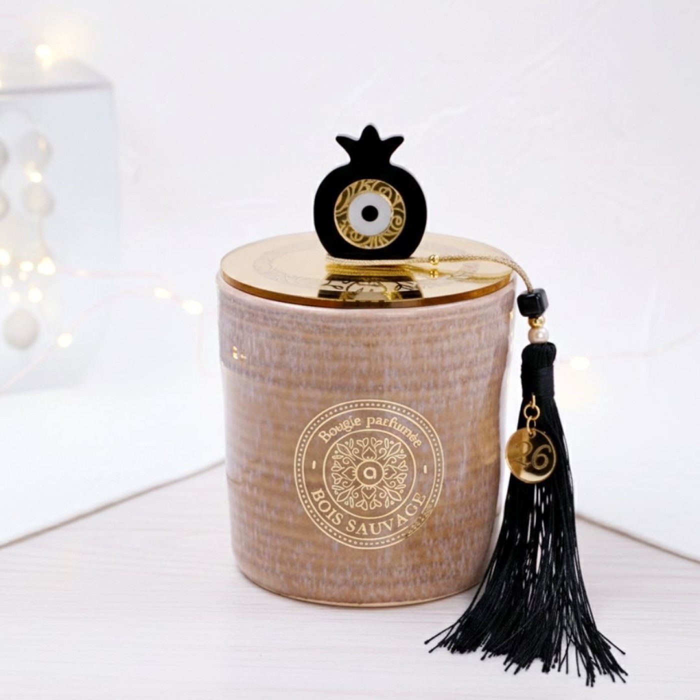 2026 Good Luck Scented Candle - Pomegranate with Evil Eye