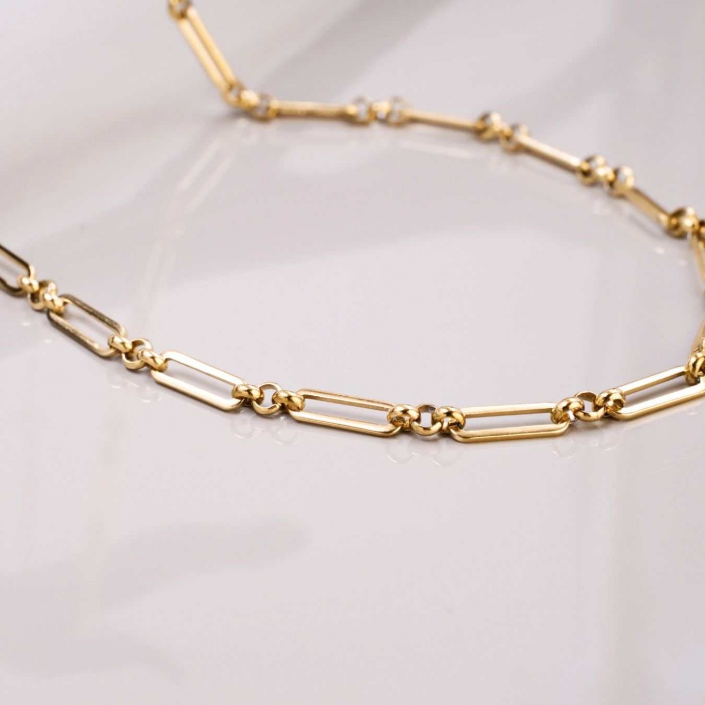 Statement Necklace with Wide Gold Chain — Necklaces from Toolittle — additional view 2