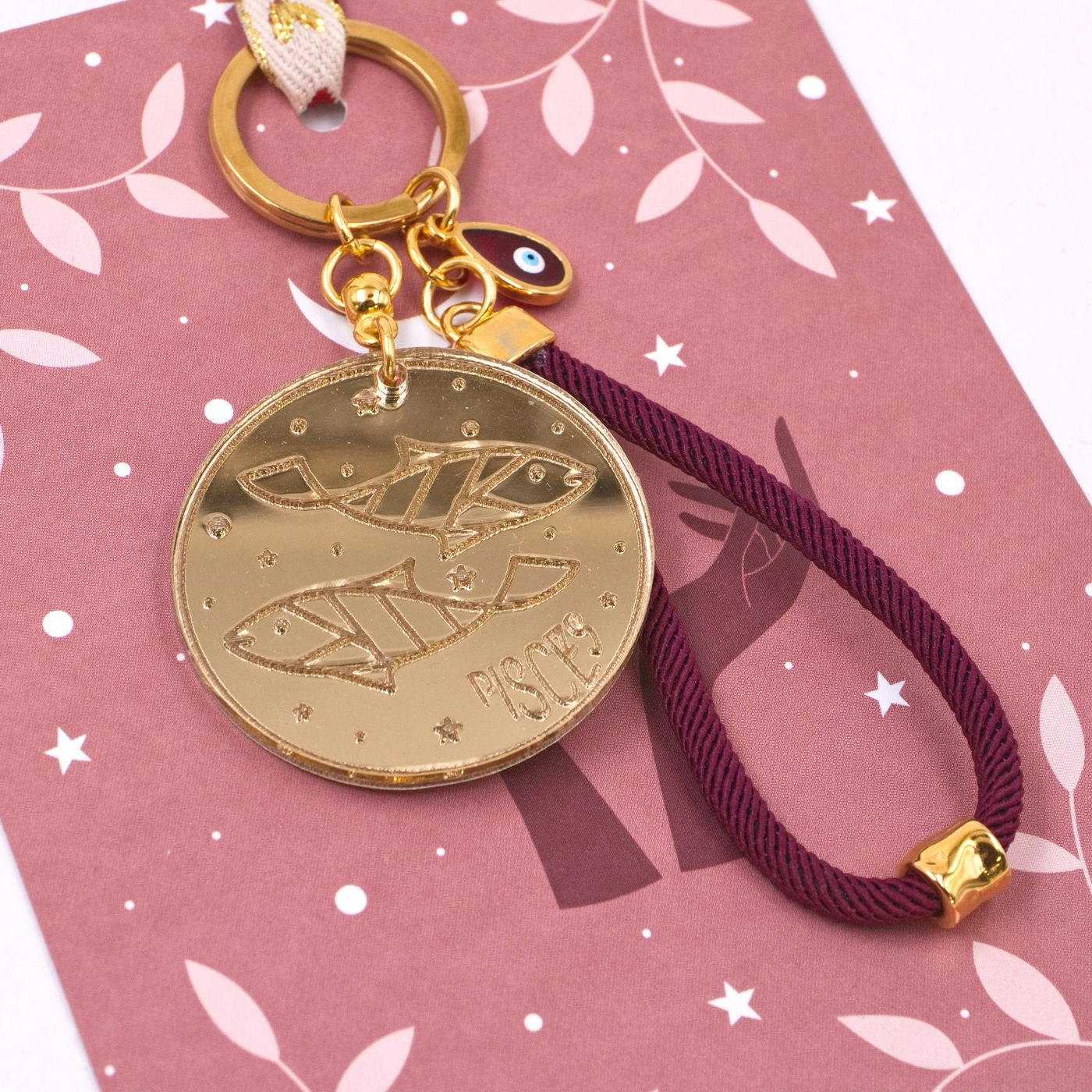 Pisces Sign Keychain — Pendants & charms from Toolittle — additional view 2