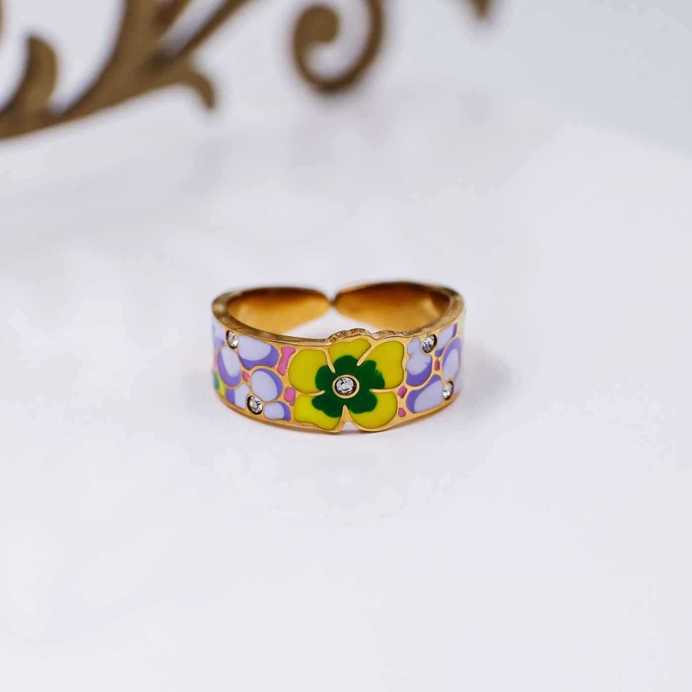 Stainless steel ring with enamel — Rings from Toolittle — additional view 2