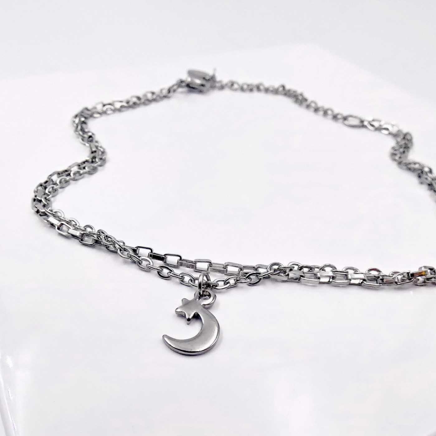 Silver Staybright stainless steel Anklet — Anklets from Toolittle — additional view 5