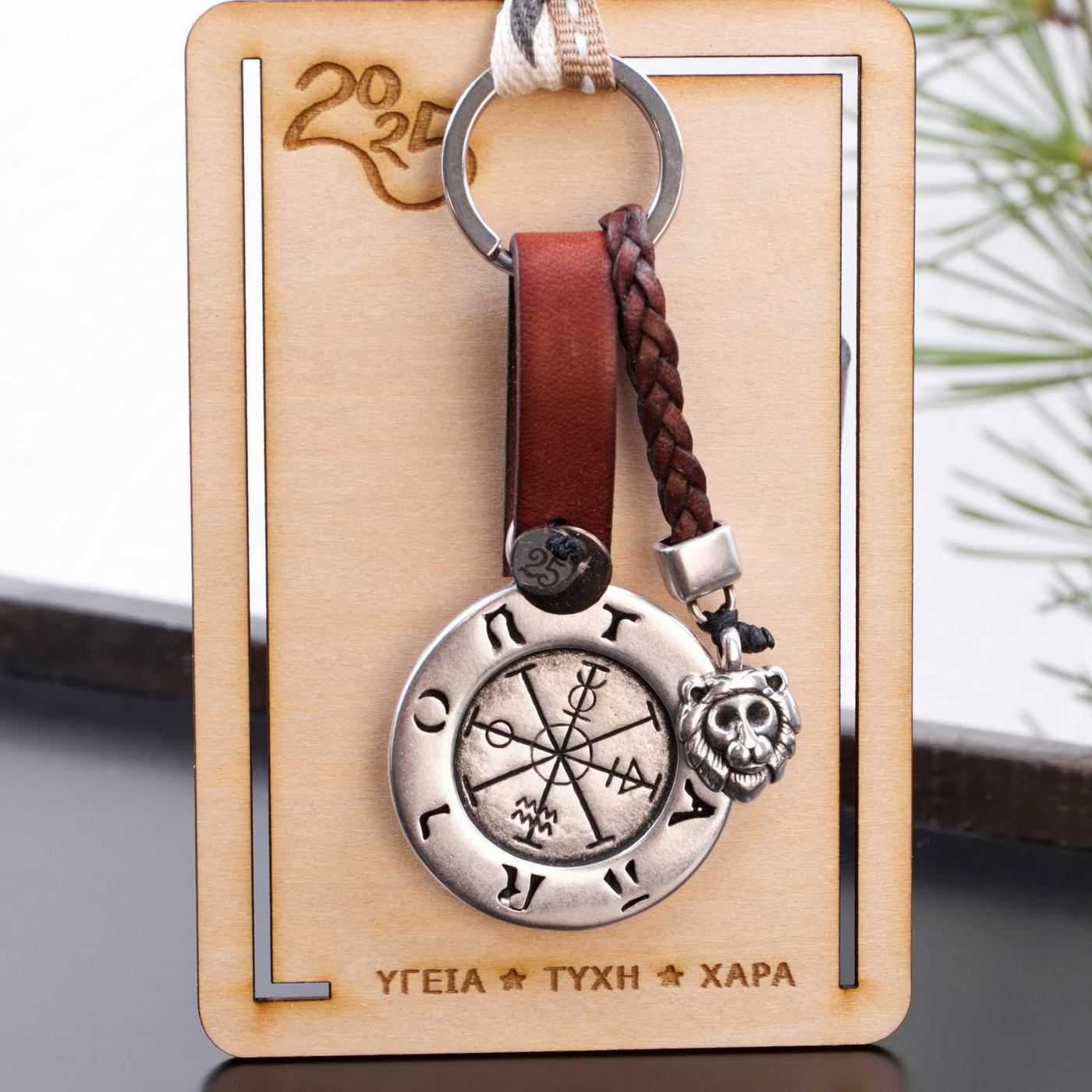 2026 Men's Lucky Keychain - Tarot Wheel of fortune — Pendants & charms from Toolittle — additional view 3