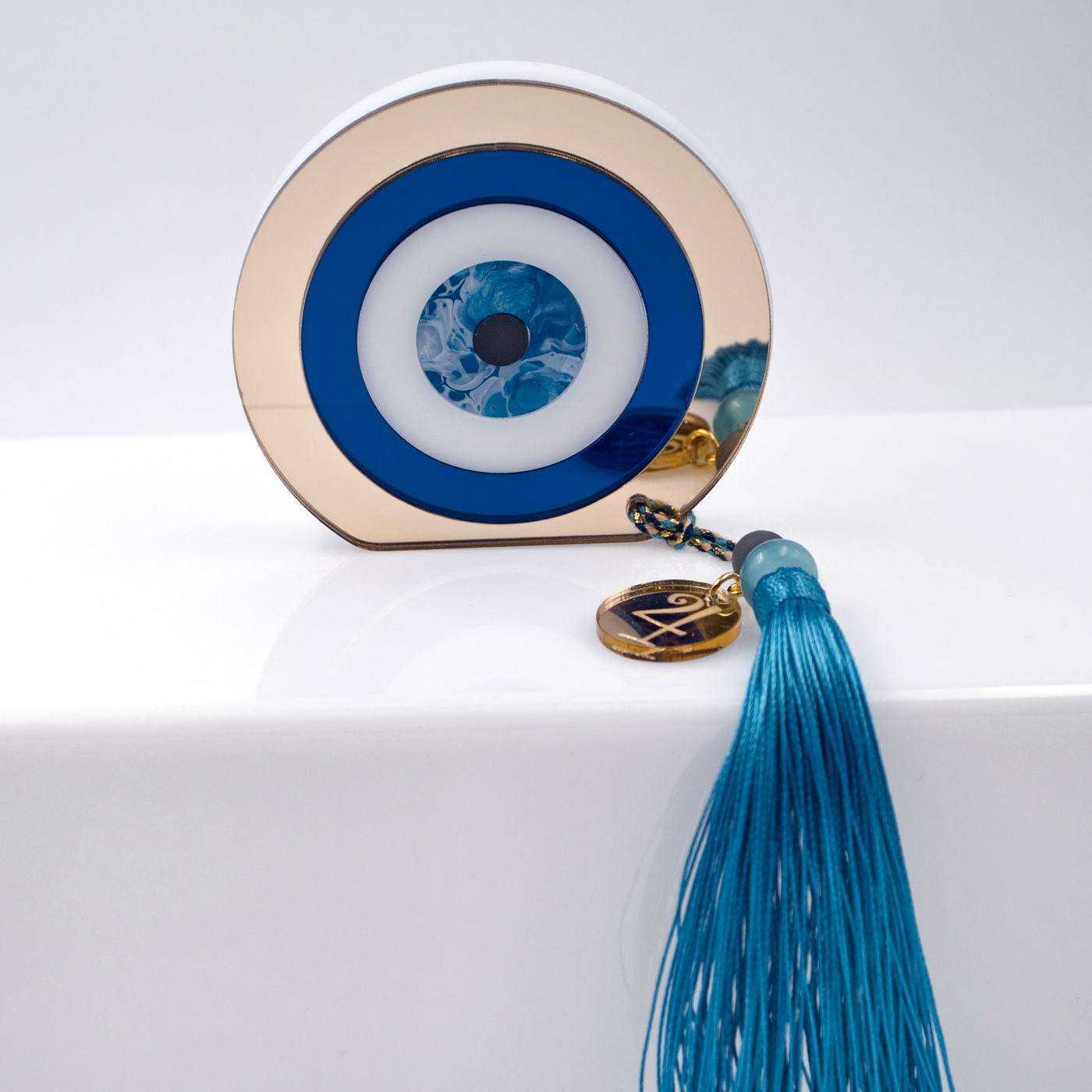 Tabletop Lucky Charm Plexi Evil Eye — Pendants & charms from Toolittle — additional view 3