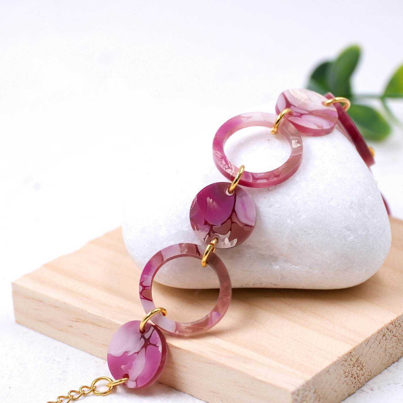 Plexi Rounds chain bracelet — Bracelets from Toolittle — additional view 3
