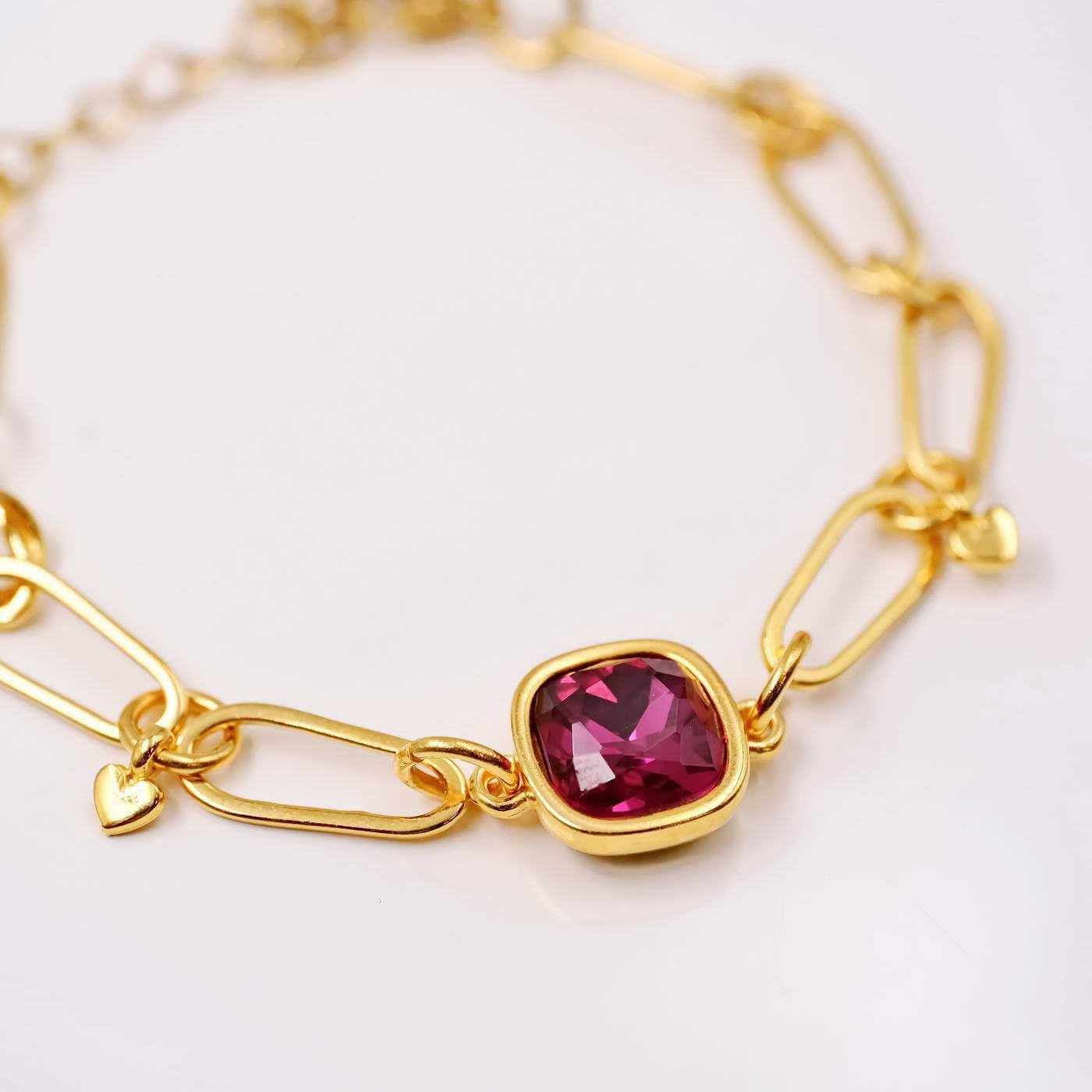 Chain bracelet with Austrian crystal — Bracelets from Toolittle — additional view 2