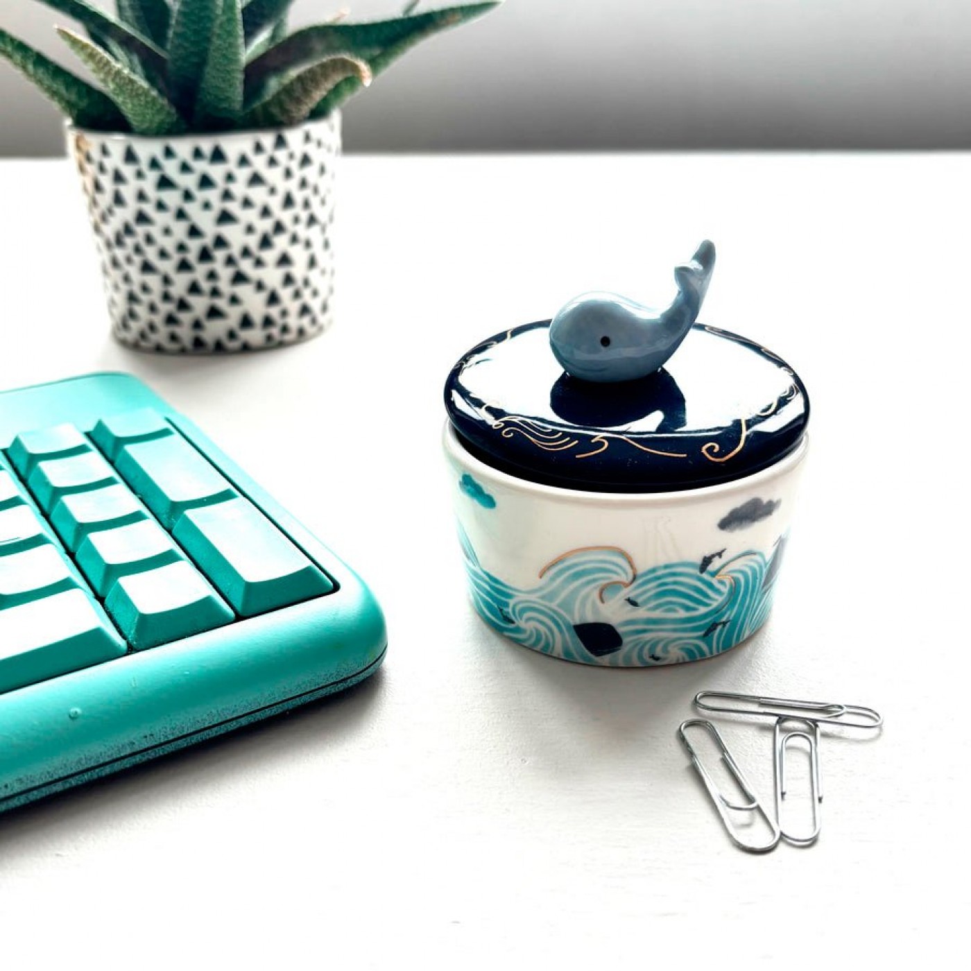 By The Sea Whale Trinket Pot — Ceramics & pottery from Toolittle — additional view 3
