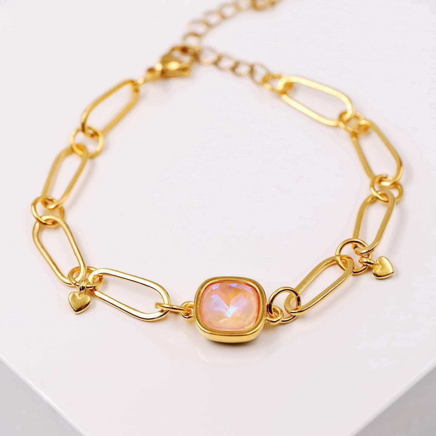 Chain bracelet with Austrian crystal — Bracelets from Toolittle — additional view 2