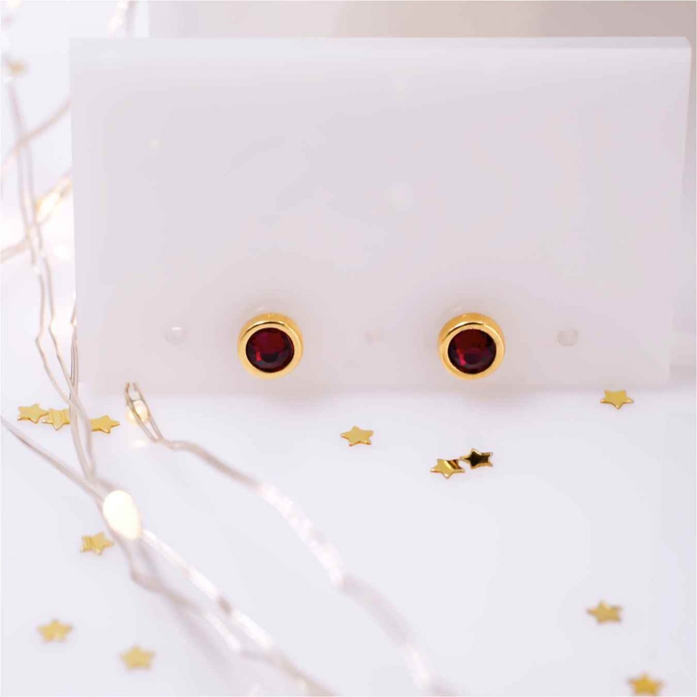 Mini Dots Jewelry: Crystal Earrings — Earrings from Toolittle — additional view 2