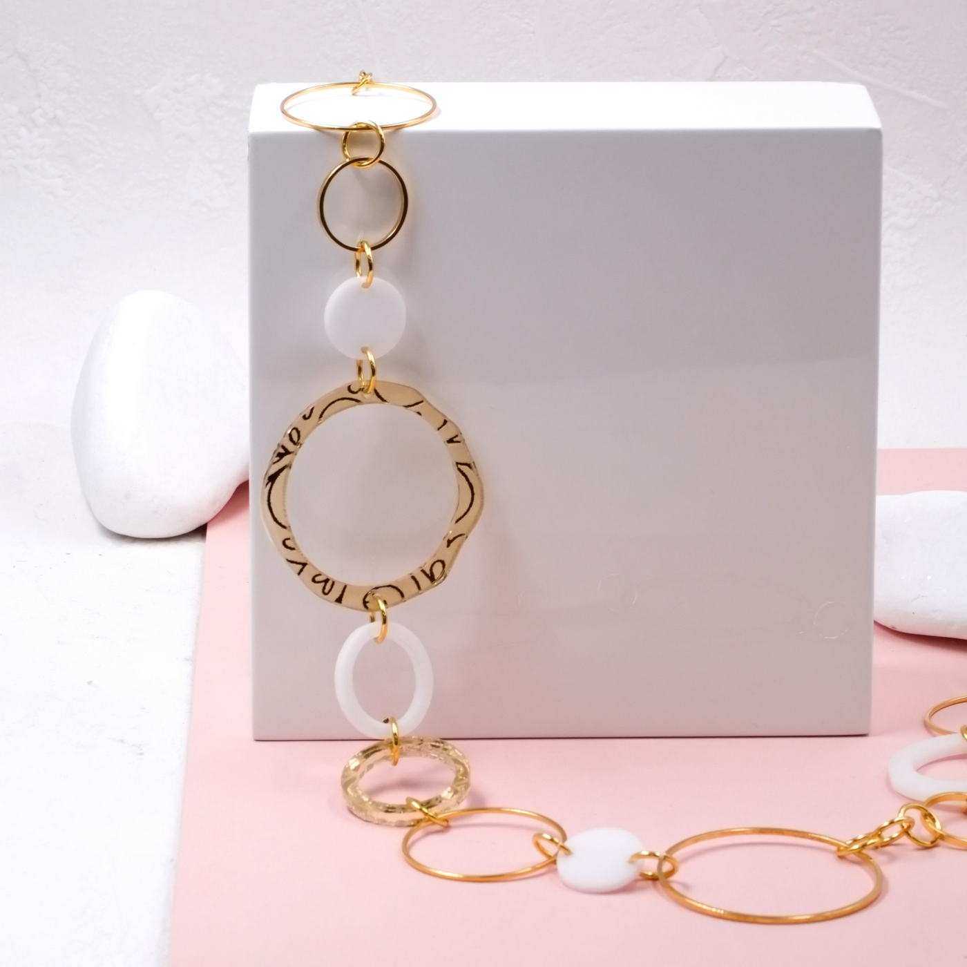 Plexi Circles Long Necklace — Necklaces from Toolittle — additional view 3
