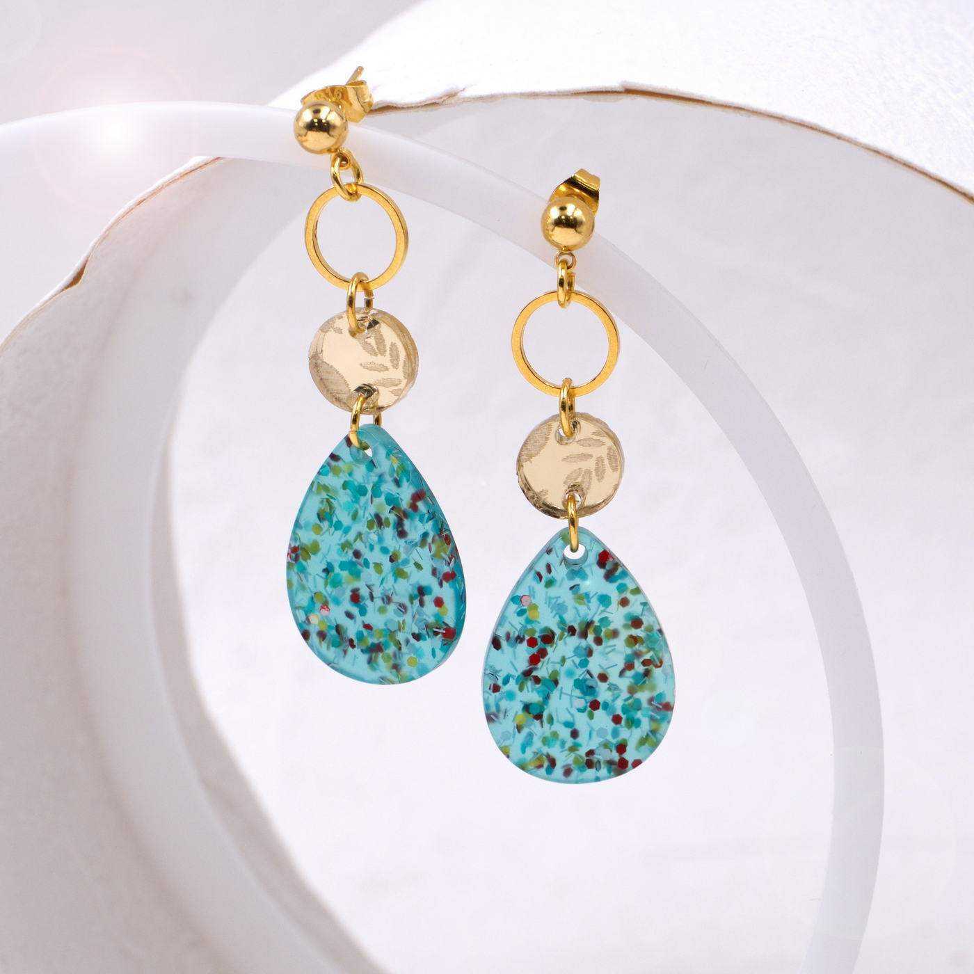 Plexiglass Drop Earrings — Earrings from Toolittle — additional view 3