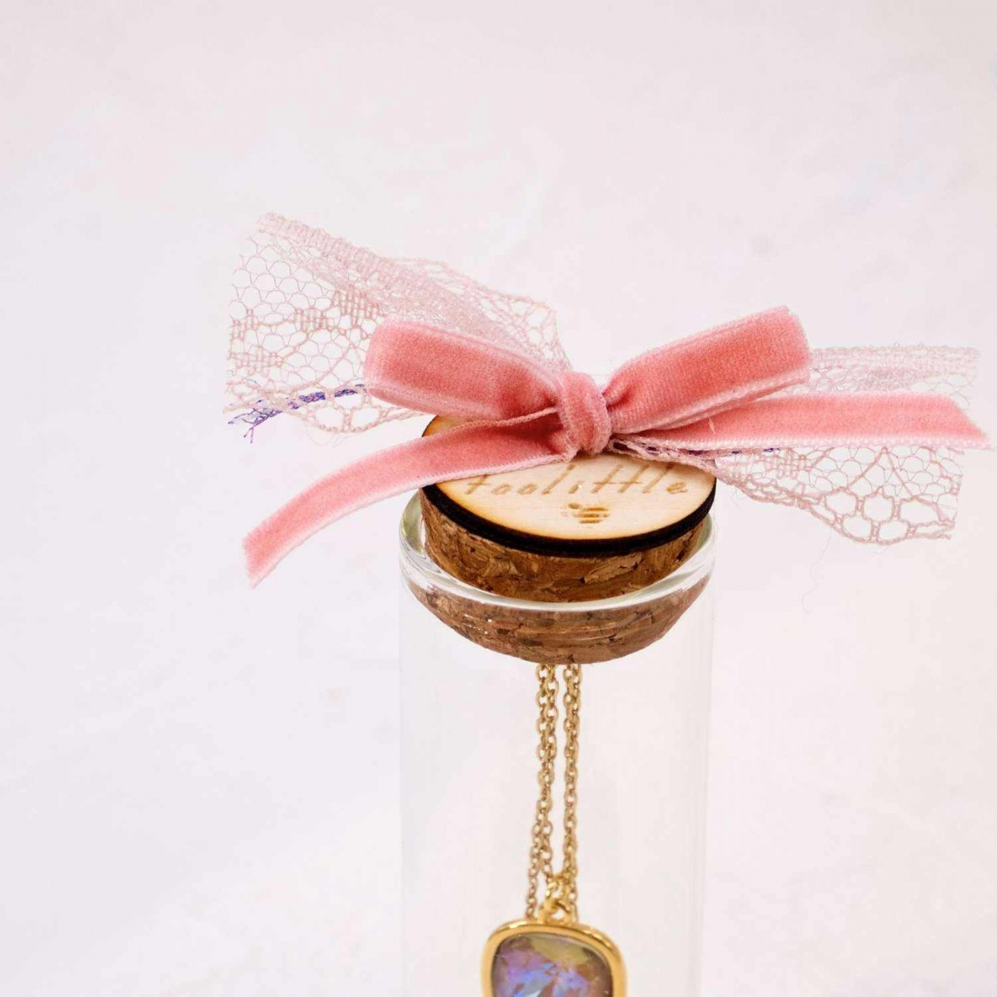 Swarovski Crystal Bottle Necklace — Necklaces from Toolittle — additional view 3